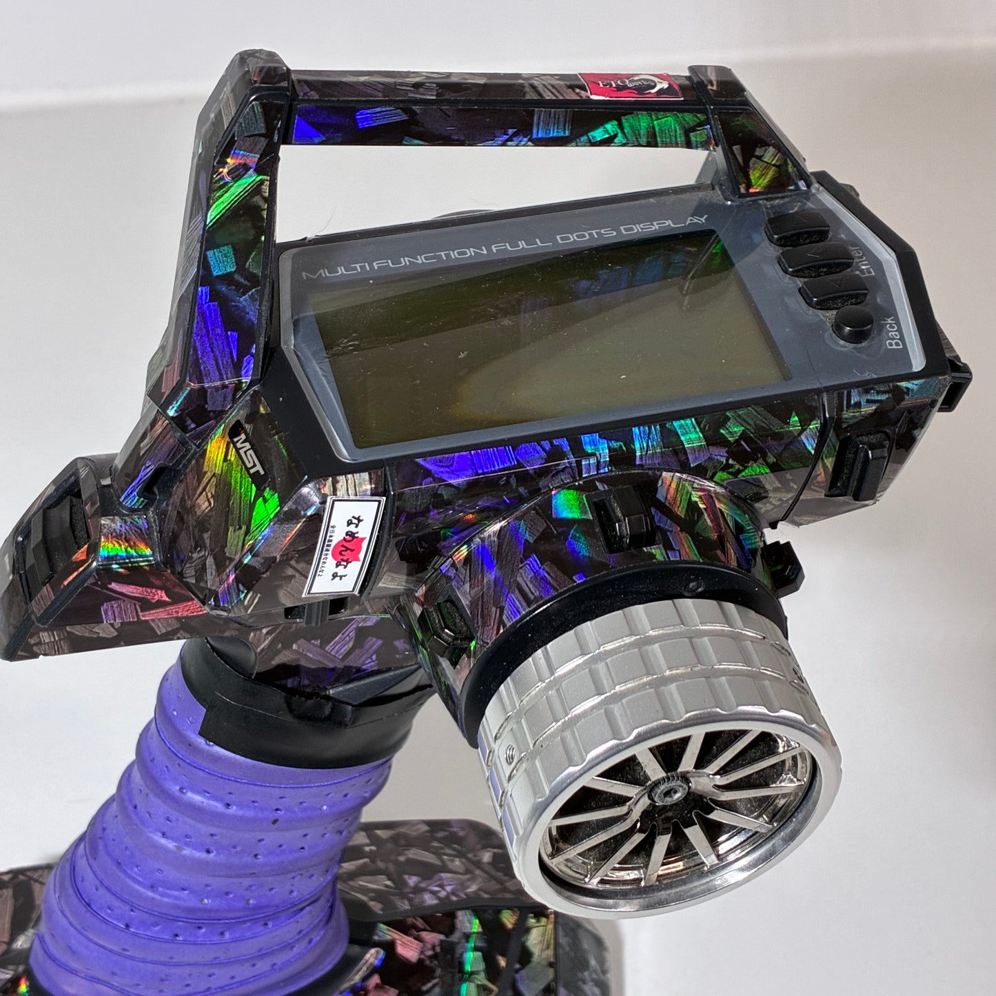Sanwa MTS 4-Channel Radio Transmitter With FH3 / FH4 Compatible Receiver Forged Carbon Wrap