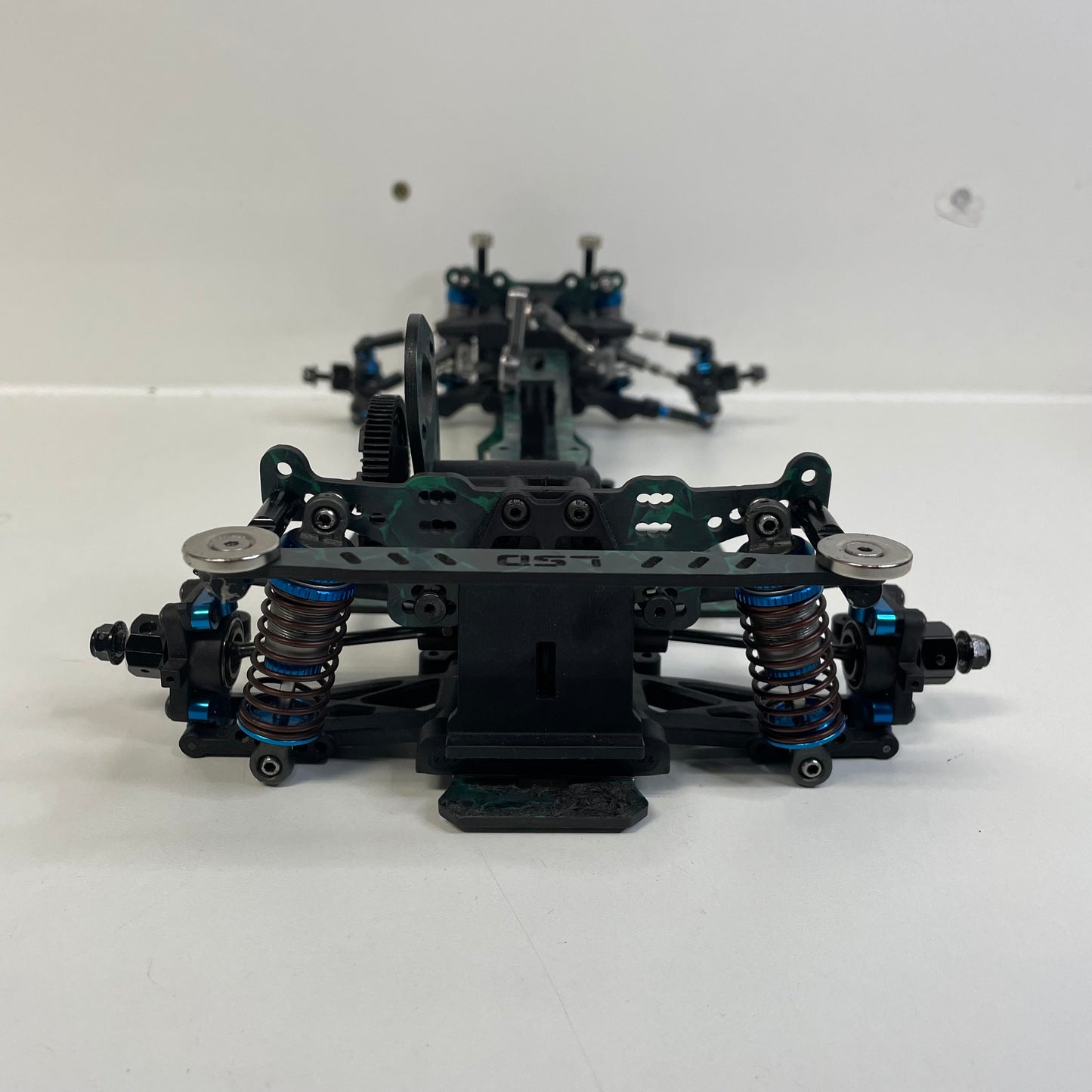 Team Associated DC10 Chassis Green Forged Carbon Style RWD Boxed Flex