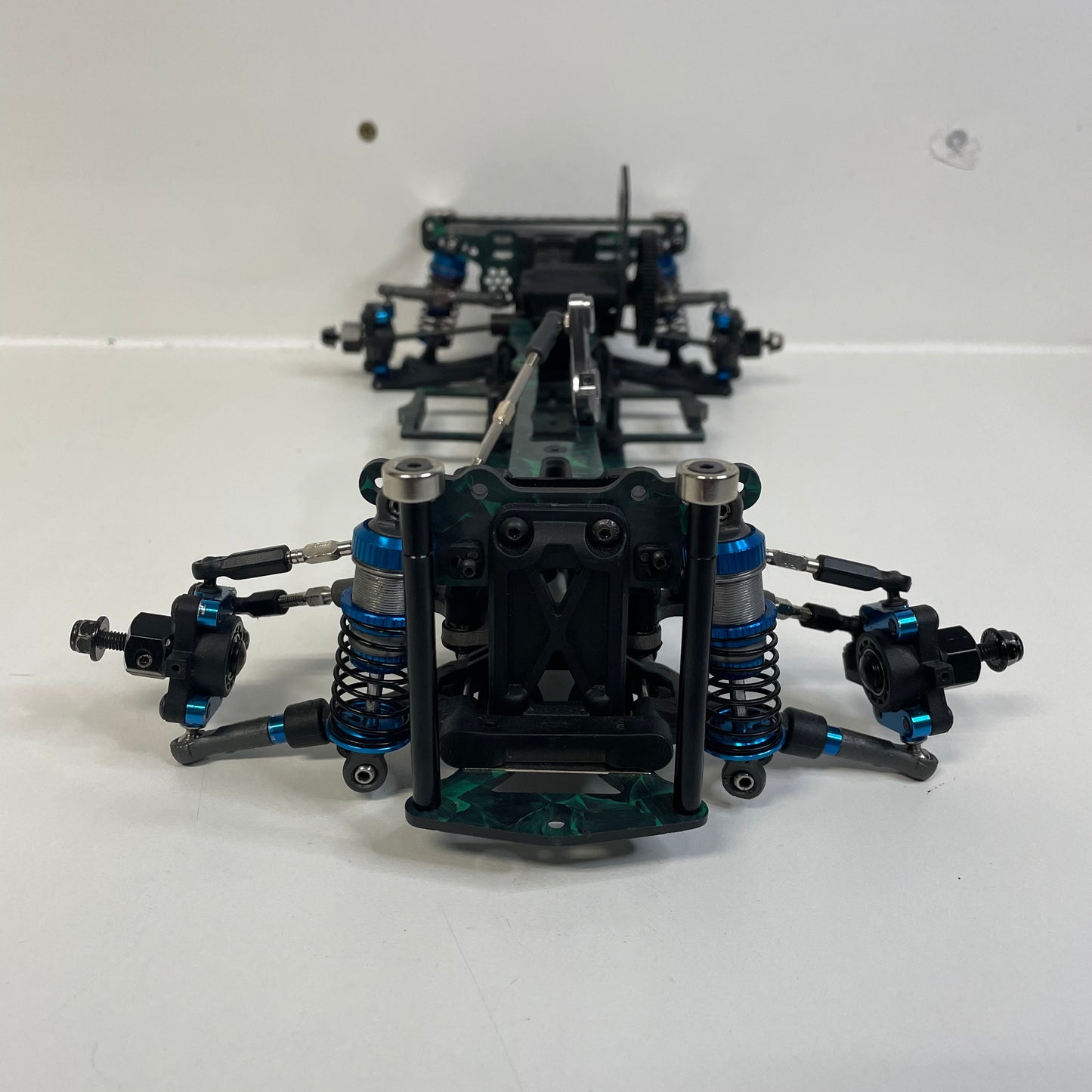 Team Associated DC10 Chassis Green Forged Carbon Style RWD Boxed Flex