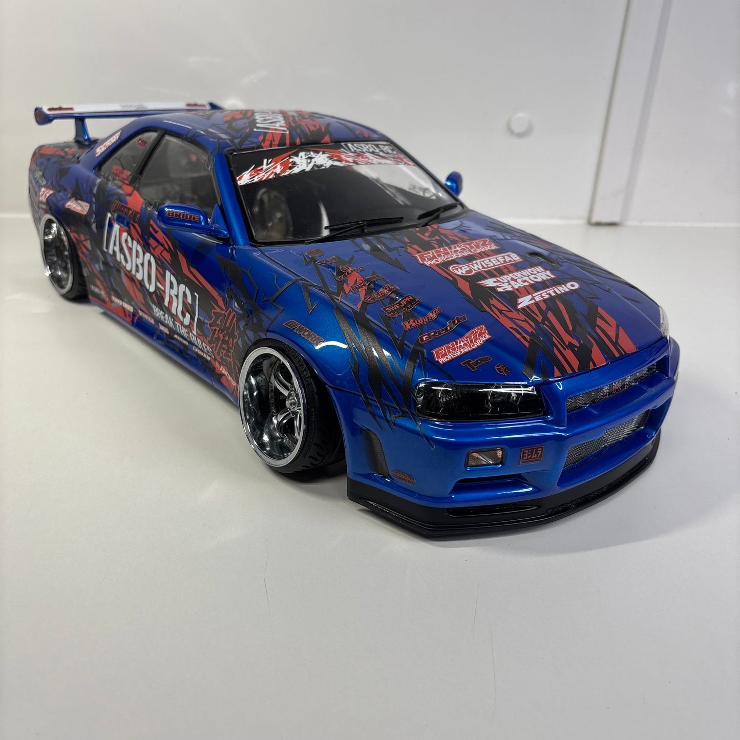 Killerbody Nissan R34 GTR Blue Asbo RC Bodyshell