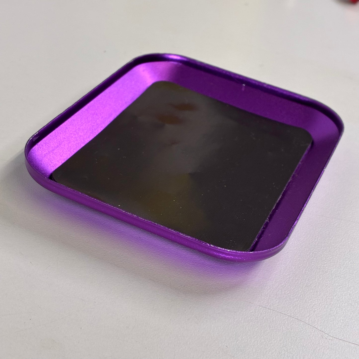 Magnetic Screw Tray Aluminium Alloy Storage Mat for Nuts Bolts Purple