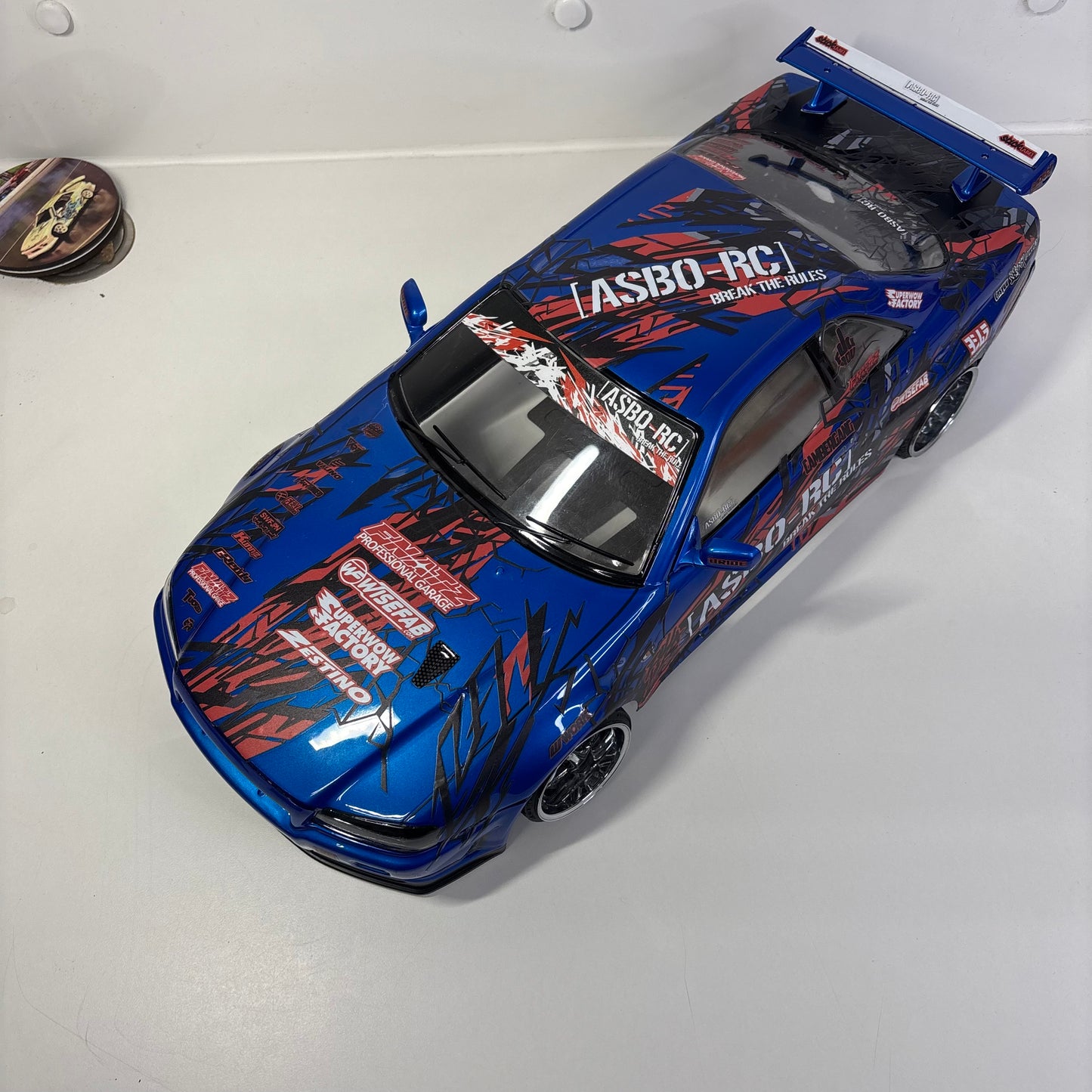 Killerbody Nissan R34 GTR Blue Asbo RC Bodyshell