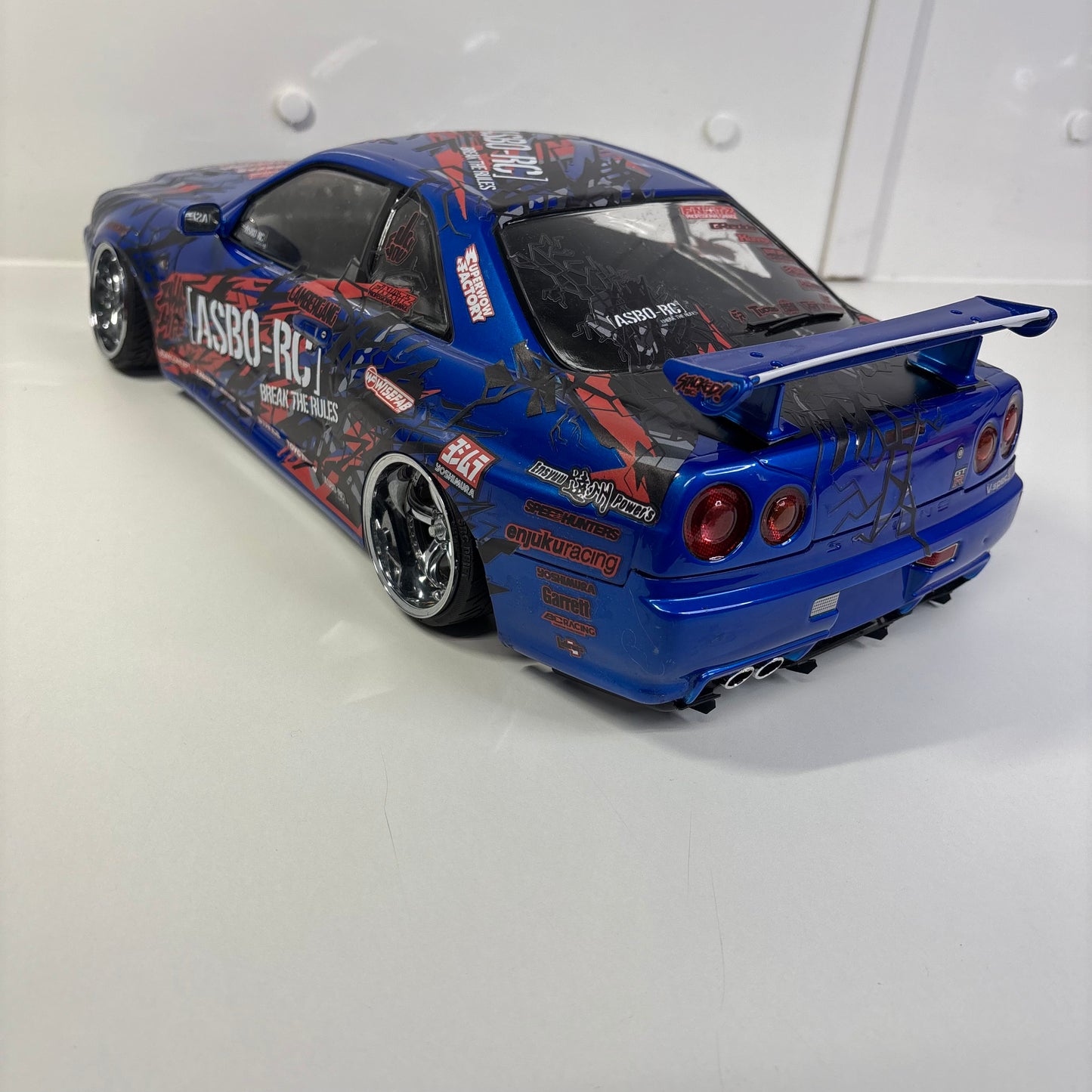 Killerbody Nissan R34 GTR Blue Asbo RC Bodyshell