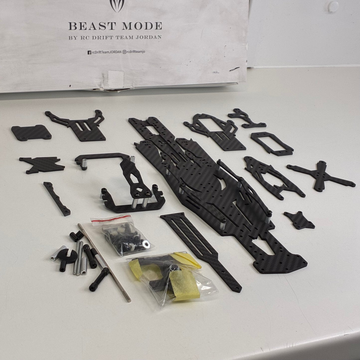 Beast Mode MCX Carbon Fibre Chassis Conversion Kit Reve D RDX
