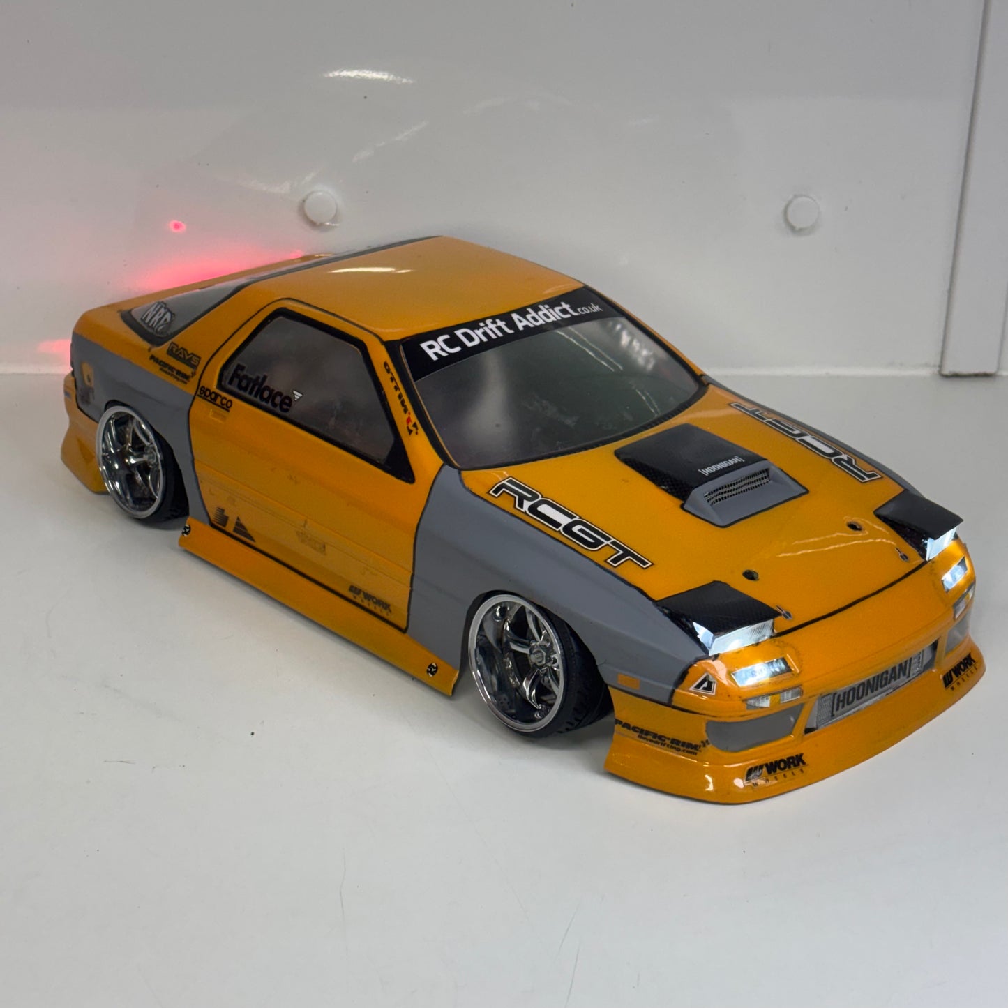 Mazda FC3S Missile Yellow Shell With Lights