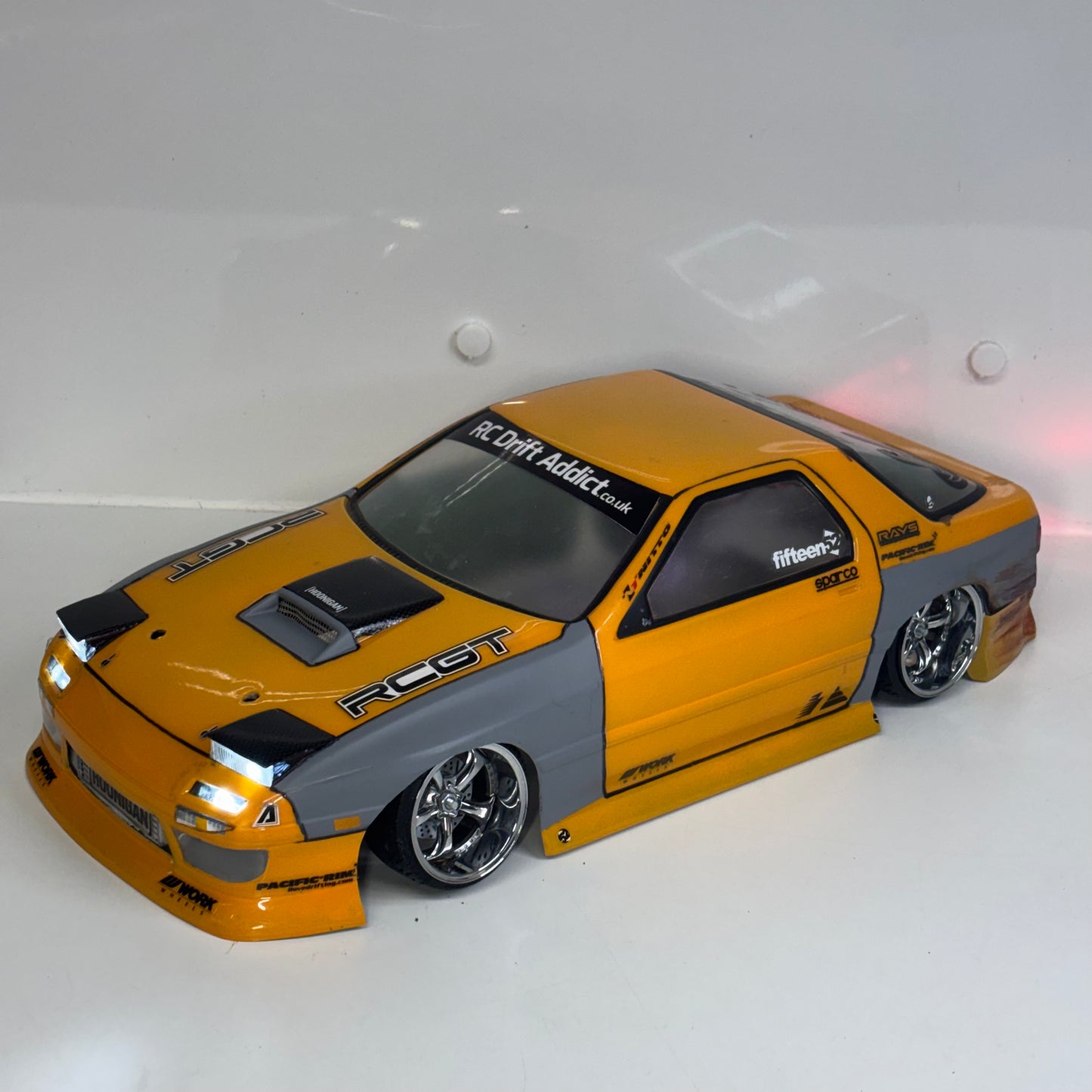 Mazda FC3S Missile Yellow Shell With Lights