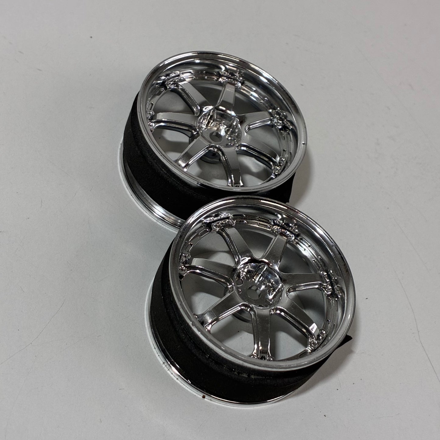 Yokomo Chrome Wheels Offset 3/4