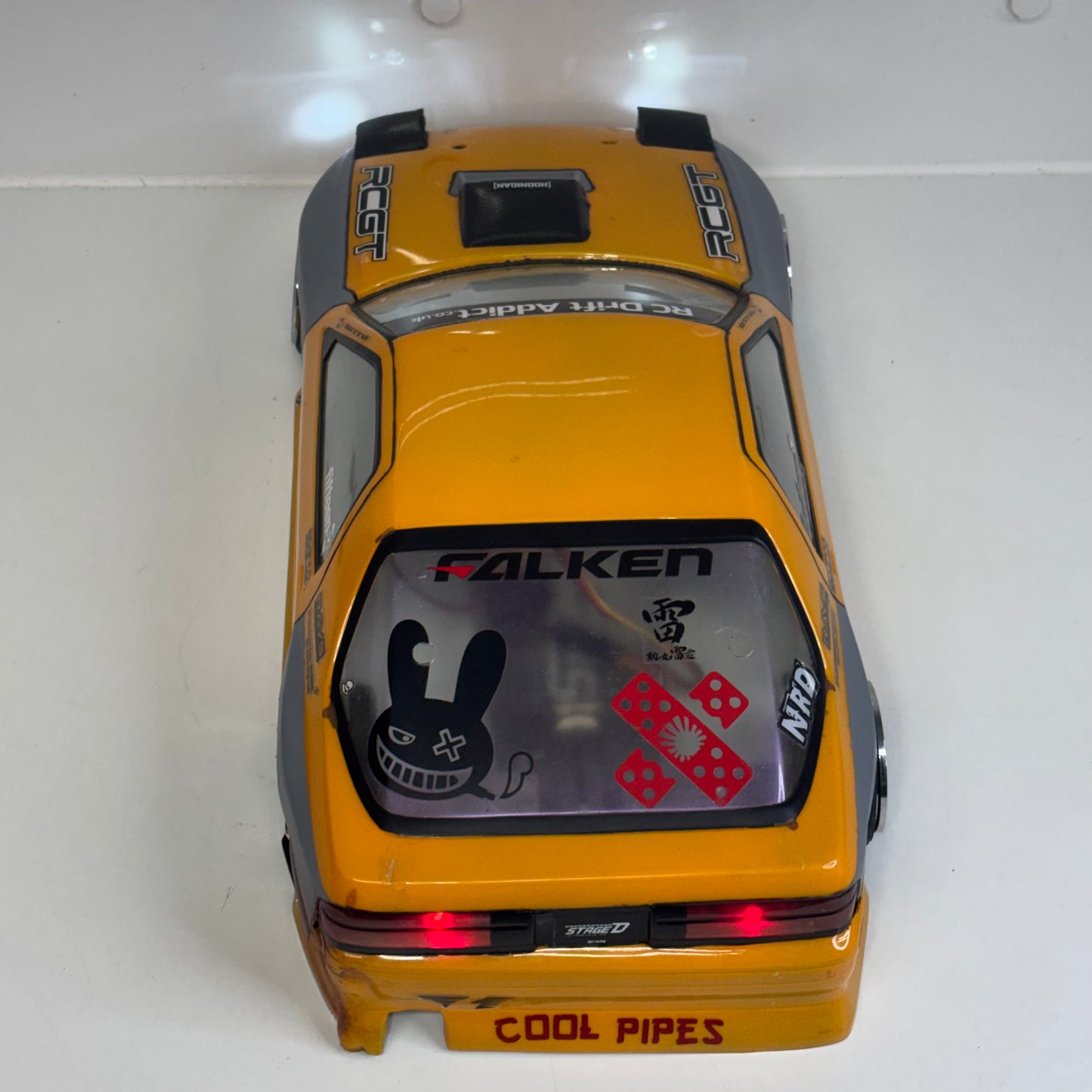 Mazda FC3S Missile Yellow Shell With Lights