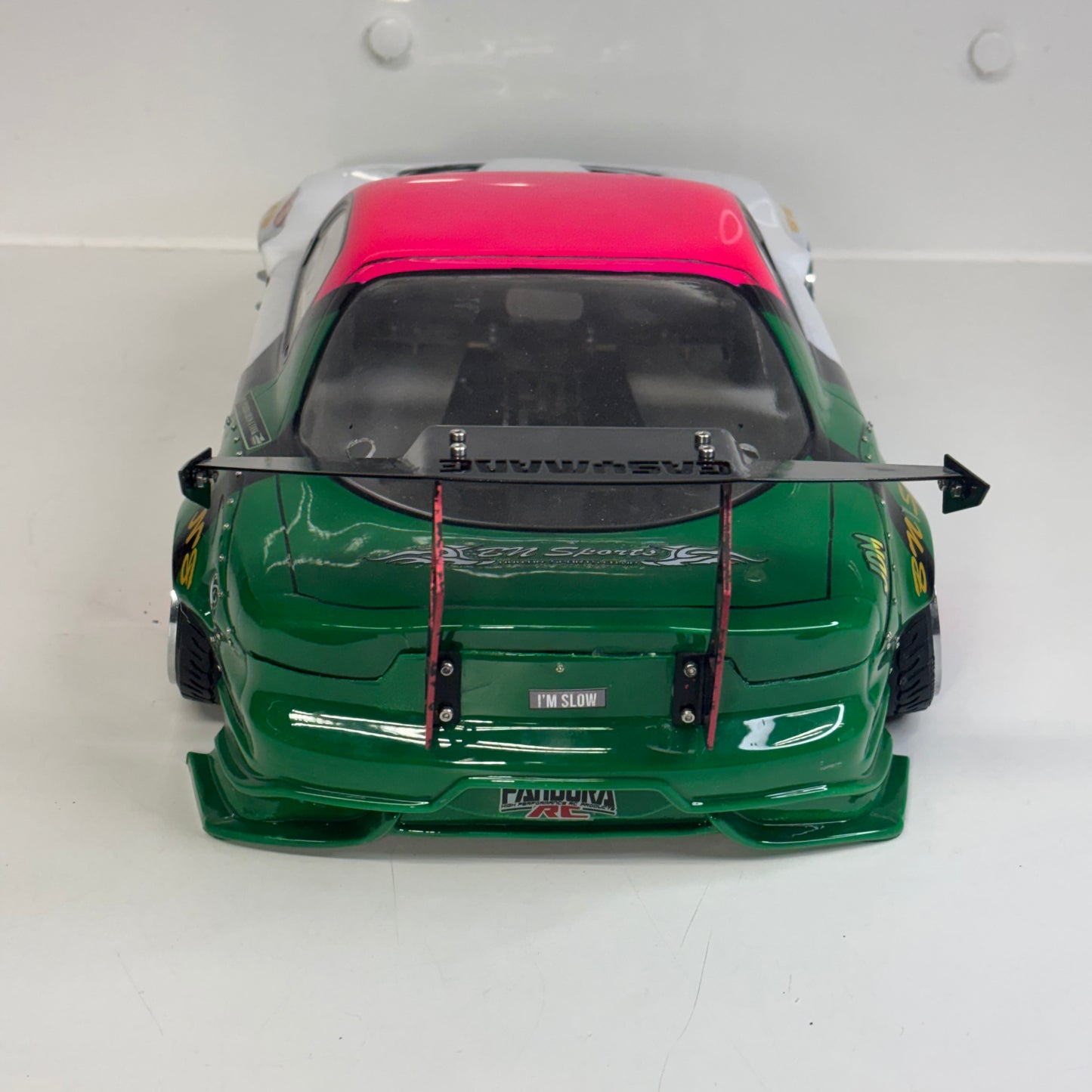 Pandora Mazda RX7 FD3S Pink/Green/White Shell Easymade Spoiler