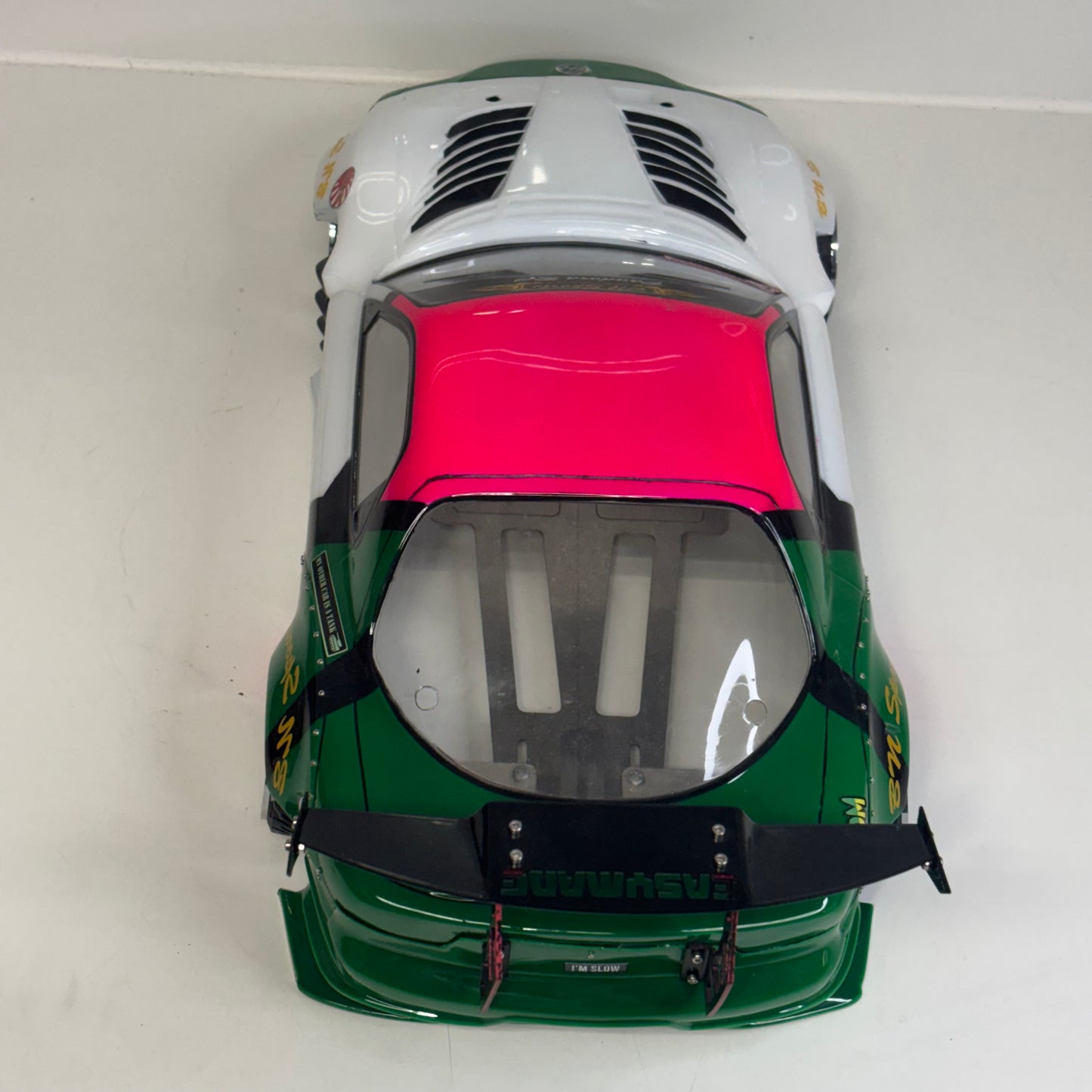Pandora Mazda RX7 FD3S Pink/Green/White Shell Easymade Spoiler