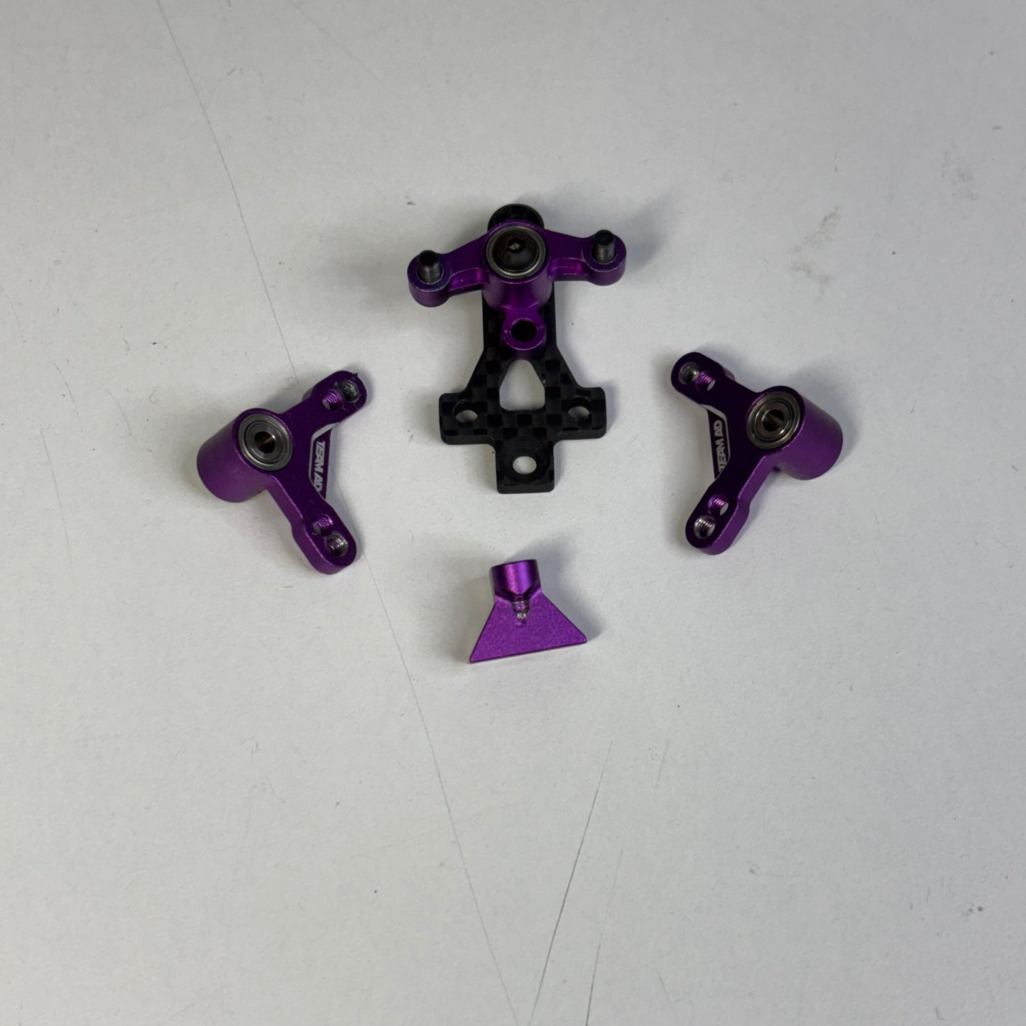 Team AD Purple Alloy IFS XF Horizontal Shock Conversion