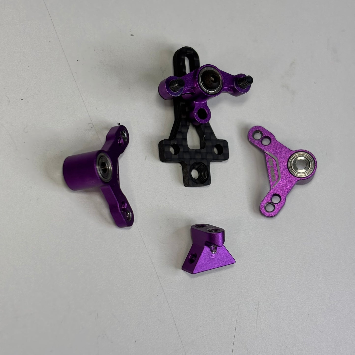 Team AD Purple Alloy IFS XF Horizontal Shock Conversion