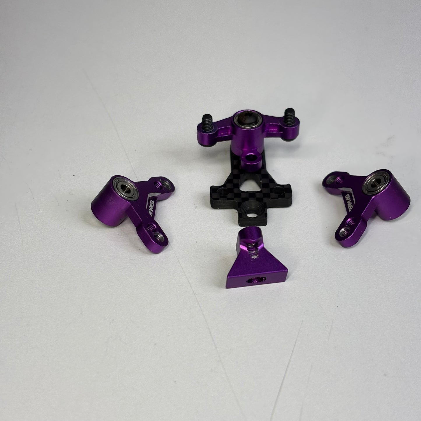 Team AD Purple Alloy IFS XF Horizontal Shock Conversion
