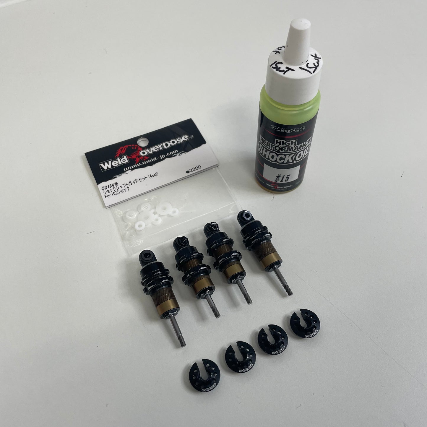 Overdose Shocks HG2 Black Alloy X Seal Kit