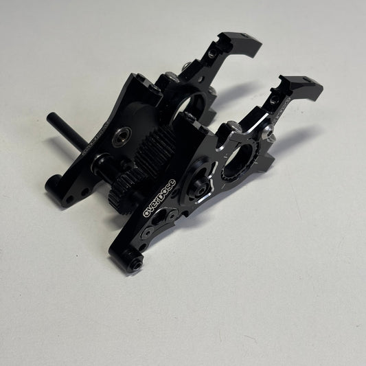 Overdose Galm Black Alloy Gearbox Bulkhead Gear Drive