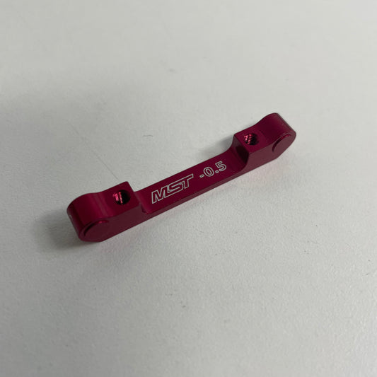 MST Red Alloy Suspension Mount -0.5