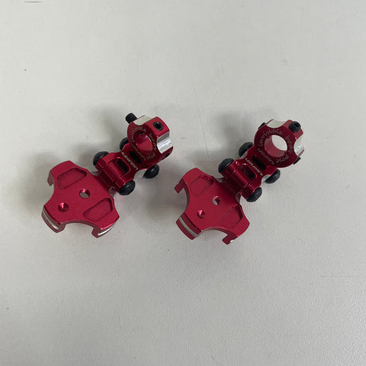 Usukani Red Alloy Invisible Post Magnet Mount Pair