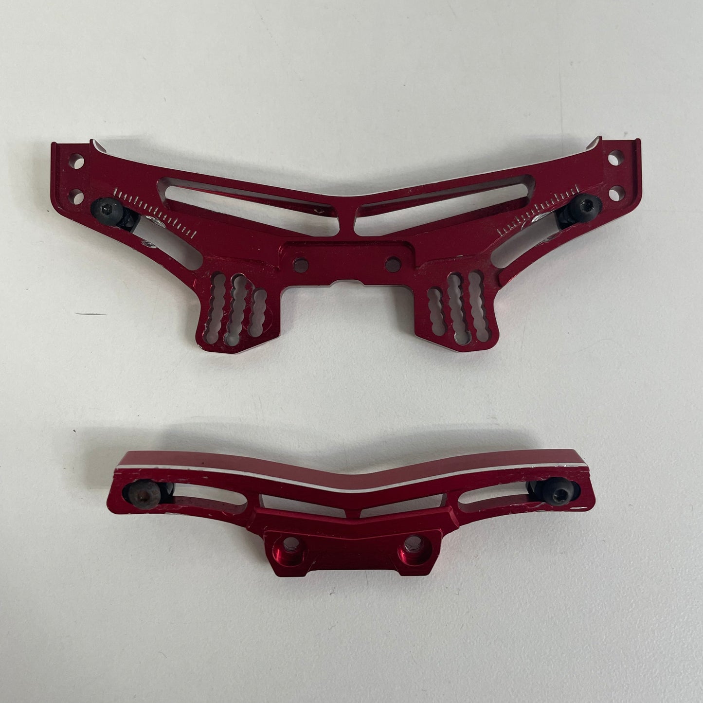 Genuine MST RMX 2.0 2.5 Red Alloy Front & Rear Shock Tower