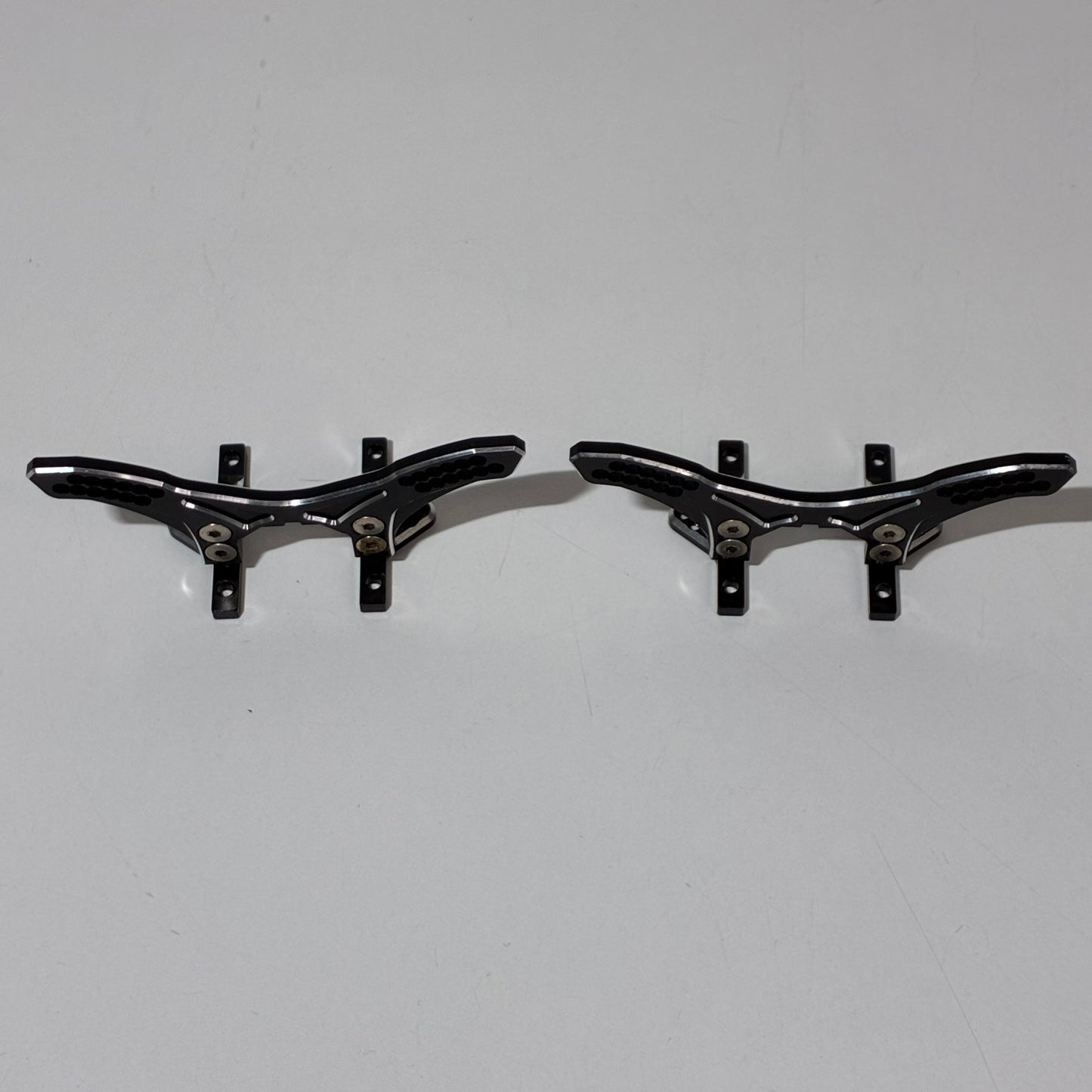 Sakura D4 Black Alloy Front Bulkhead & Shock Towers 2 x Available