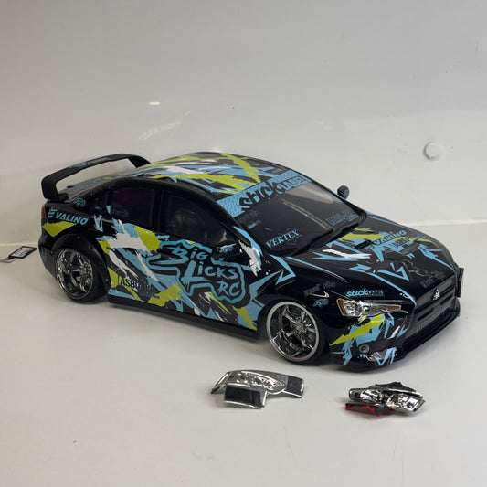 Mtsubishi Evo X Big Licks RC Bodyshell Black