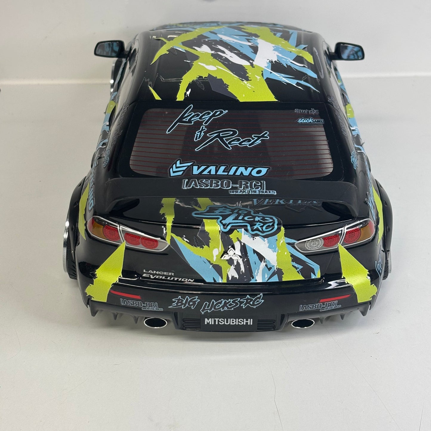 Mtsubishi Evo X Big Licks RC Bodyshell Black