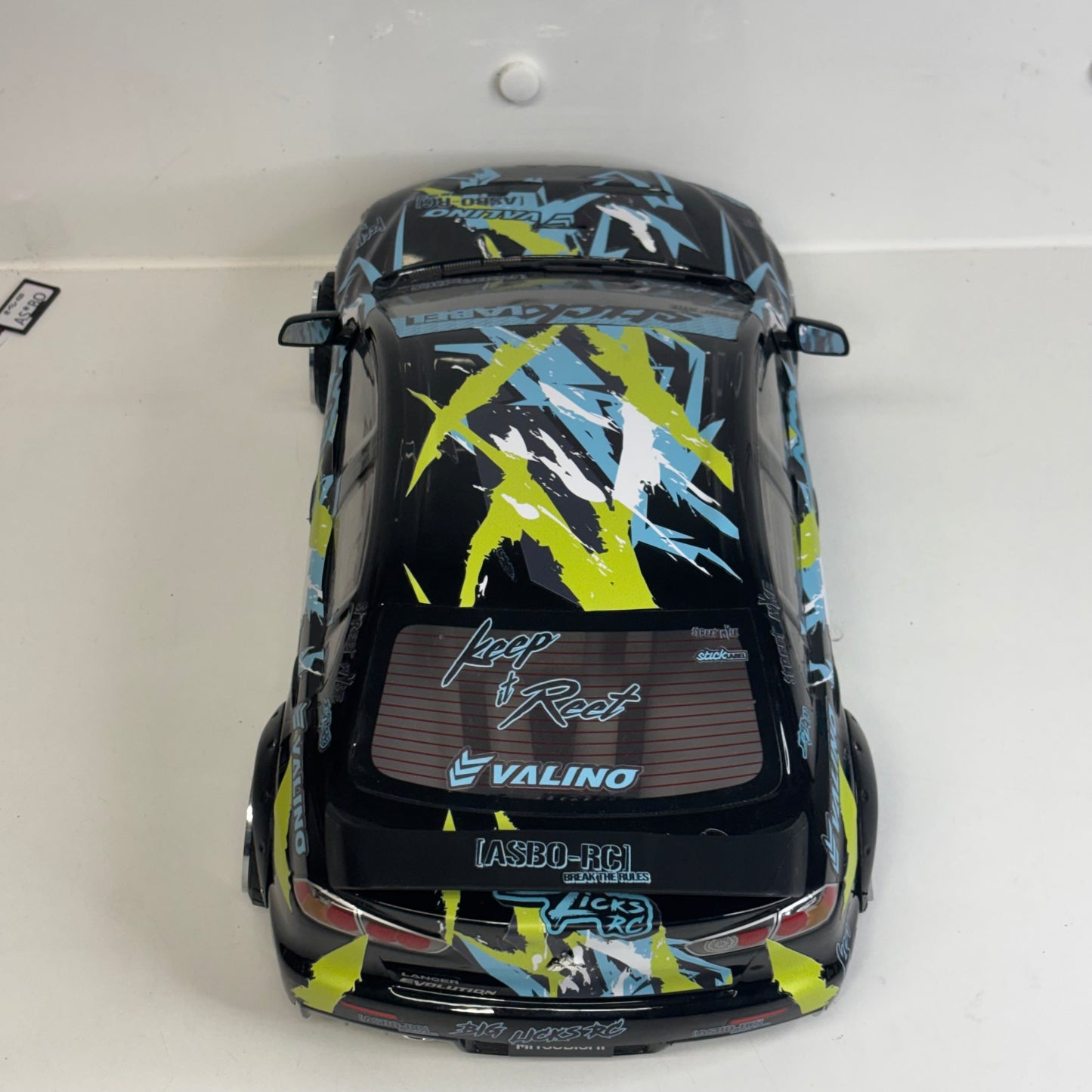 Mtsubishi Evo X Big Licks RC Bodyshell Black