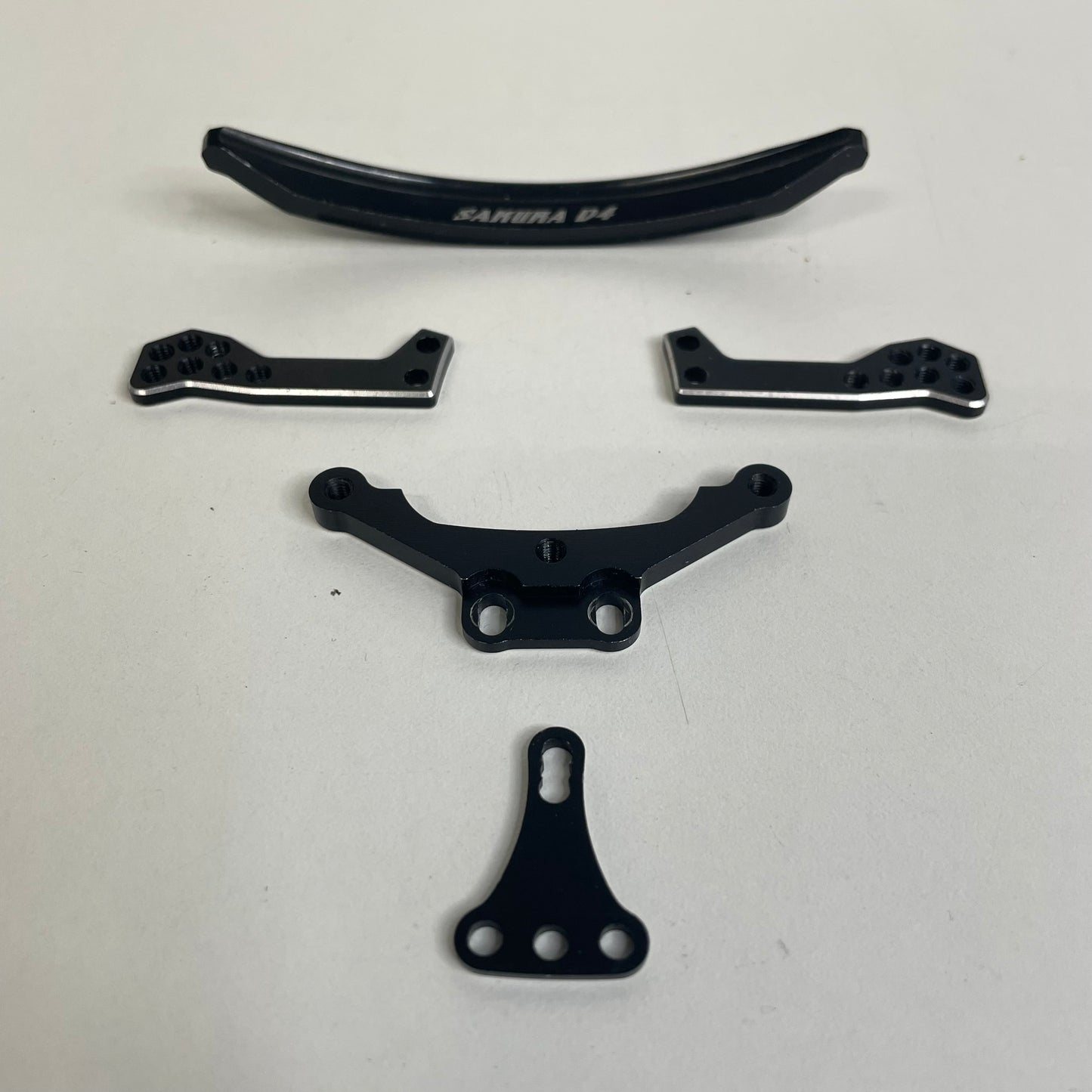 Sakura D4 Black Alloy Steering Rack