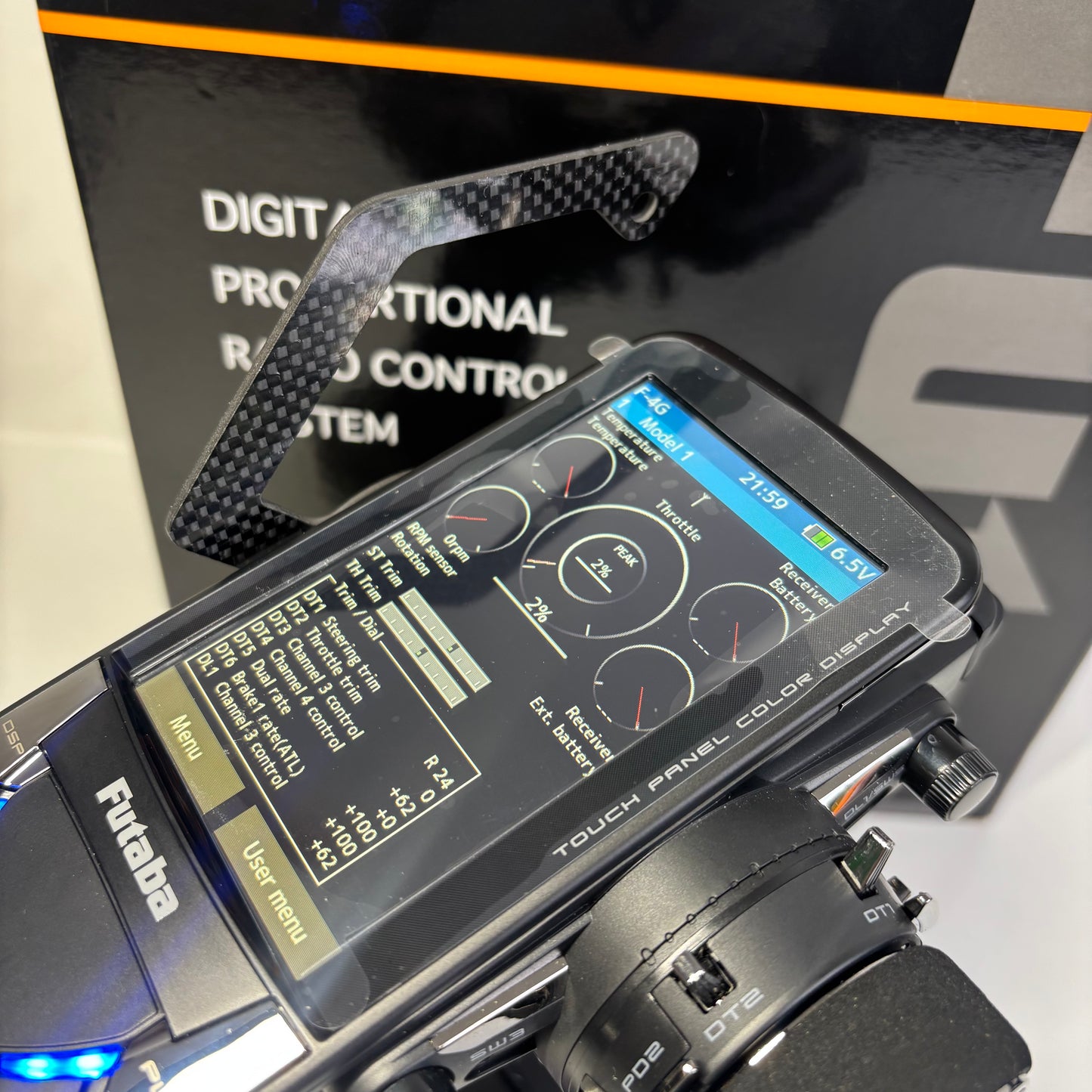Futaba 10PX Controller Boxed With Carbon Handle & LiFe Battery