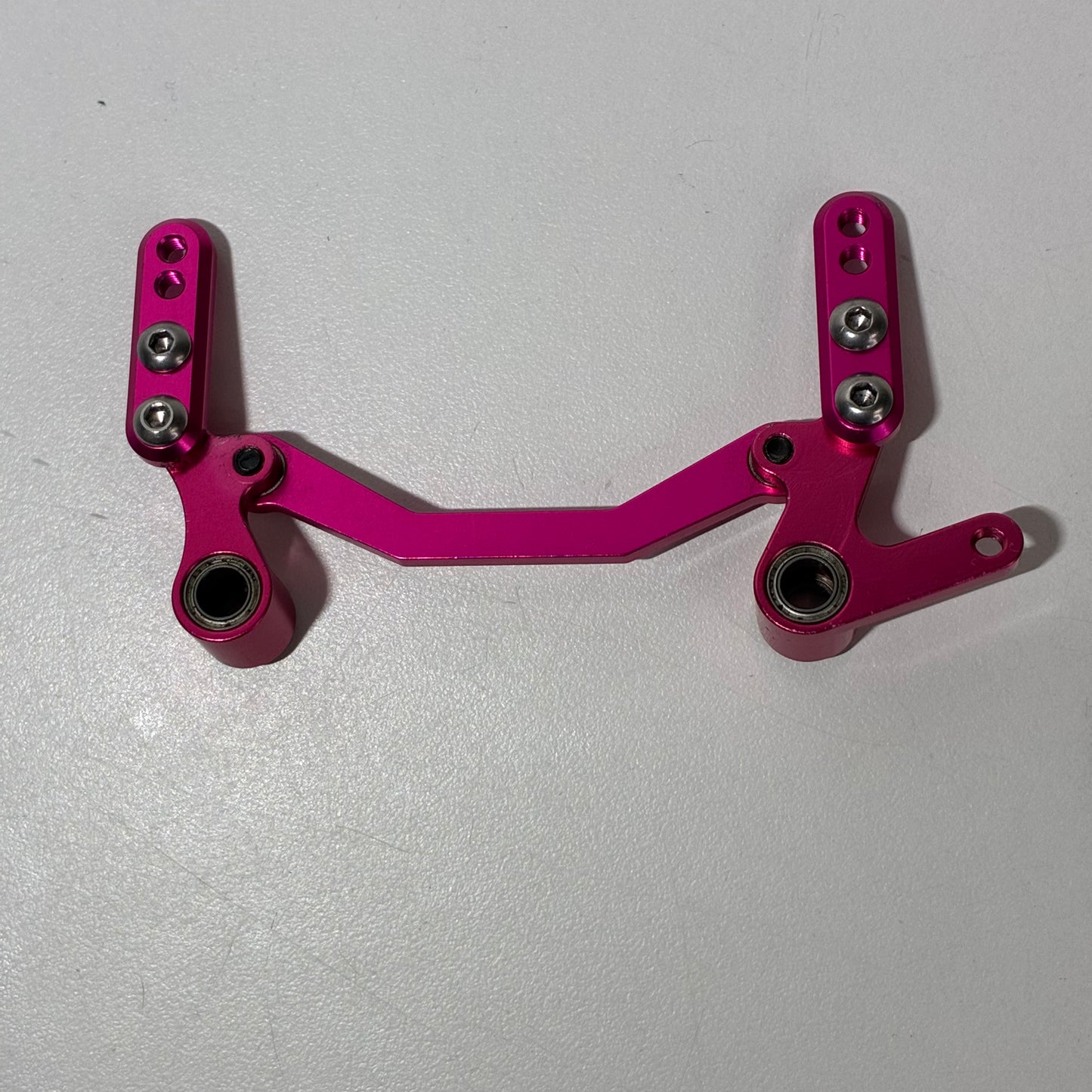 3Racing Sakura D4 Pink CNC Aluminum Steering Assembly Rack