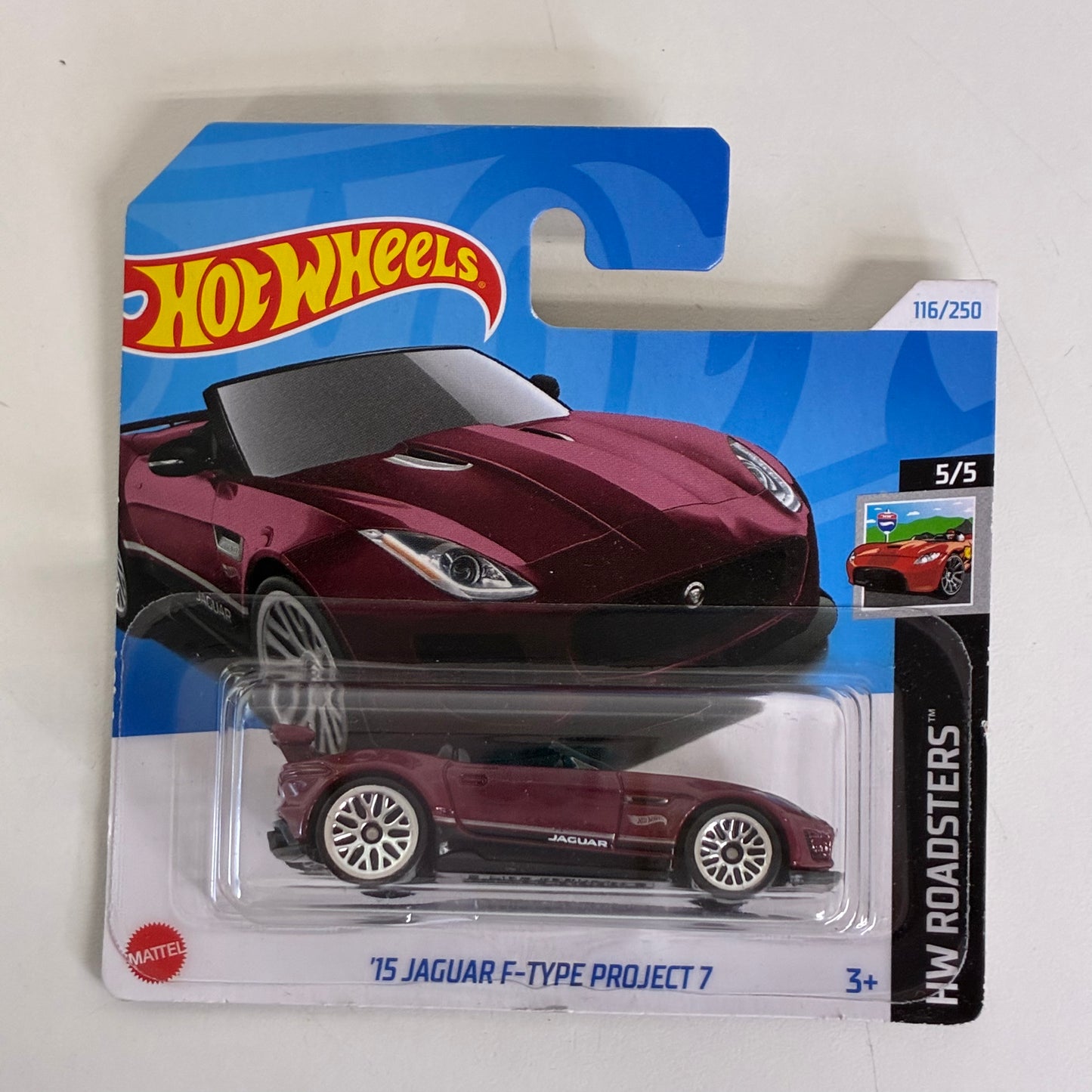 Hot Wheels '15 JAGUAR F-TYPE PROJECT 7 (BURGHANDY)