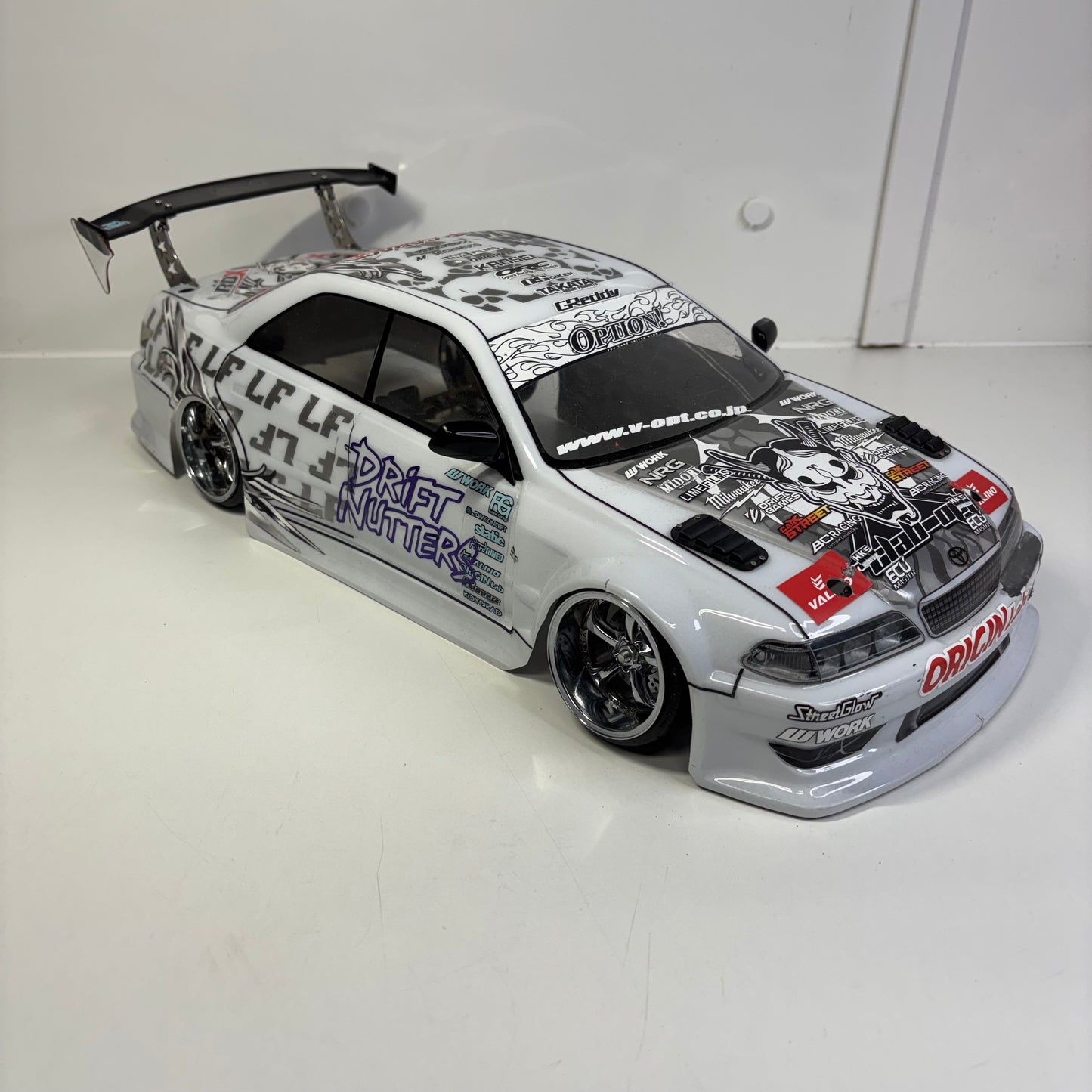 Toyota JZX Mark II White Shell Lime Films Livery