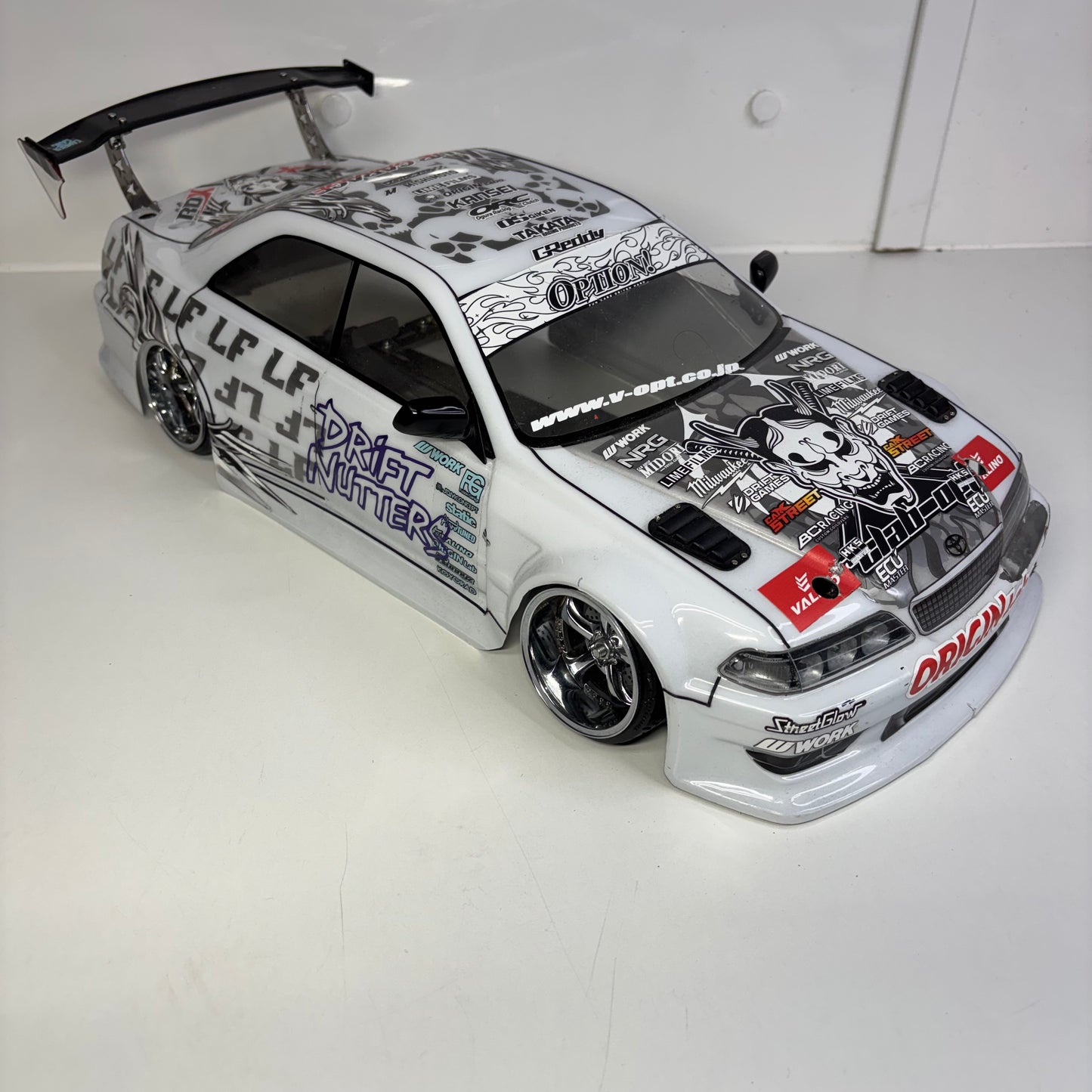 Toyota JZX Mark II White Shell Lime Films Livery