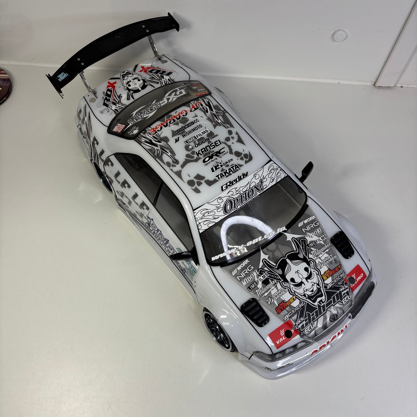 Toyota JZX Mark II White Shell Lime Films Livery