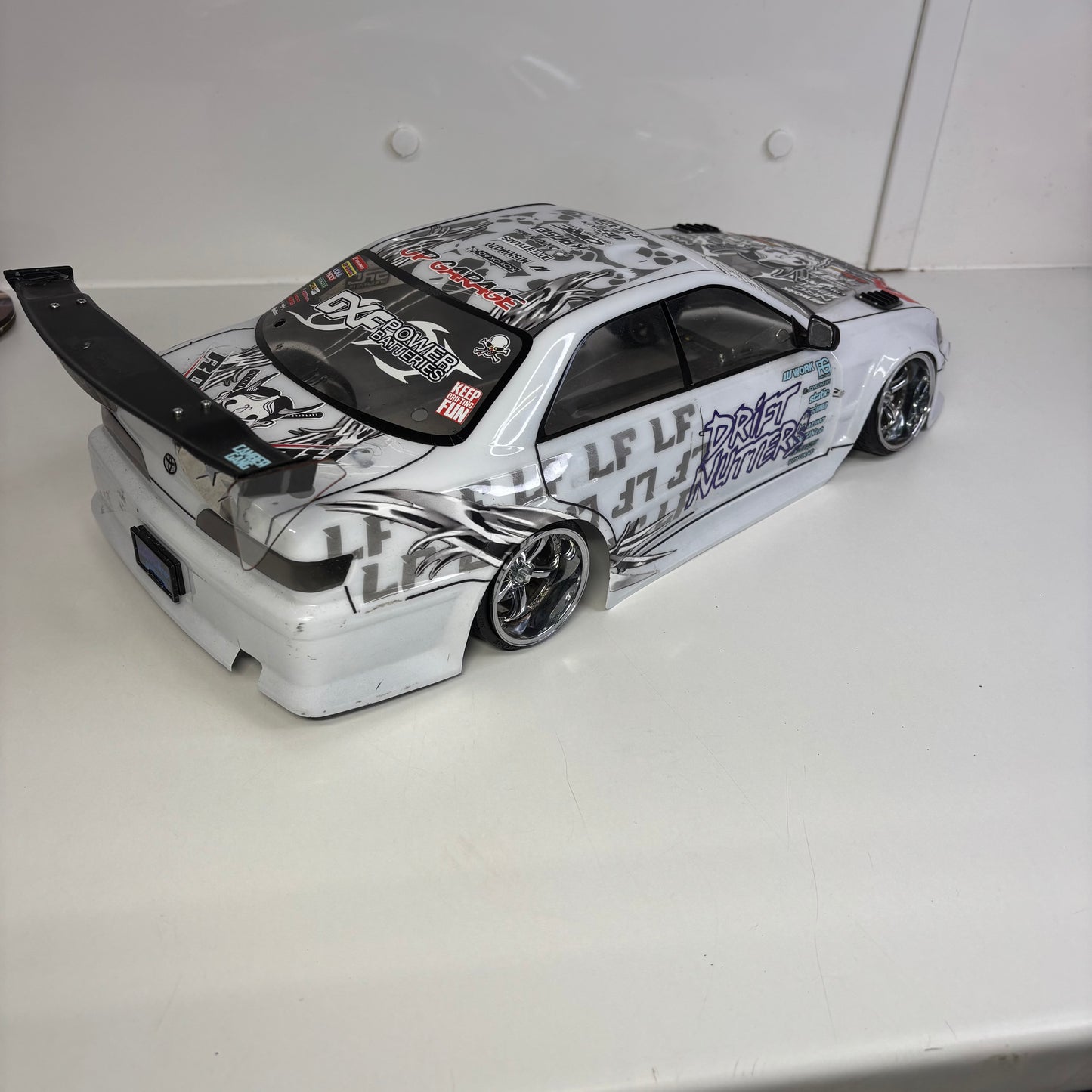 Toyota JZX Mark II White Shell Lime Films Livery