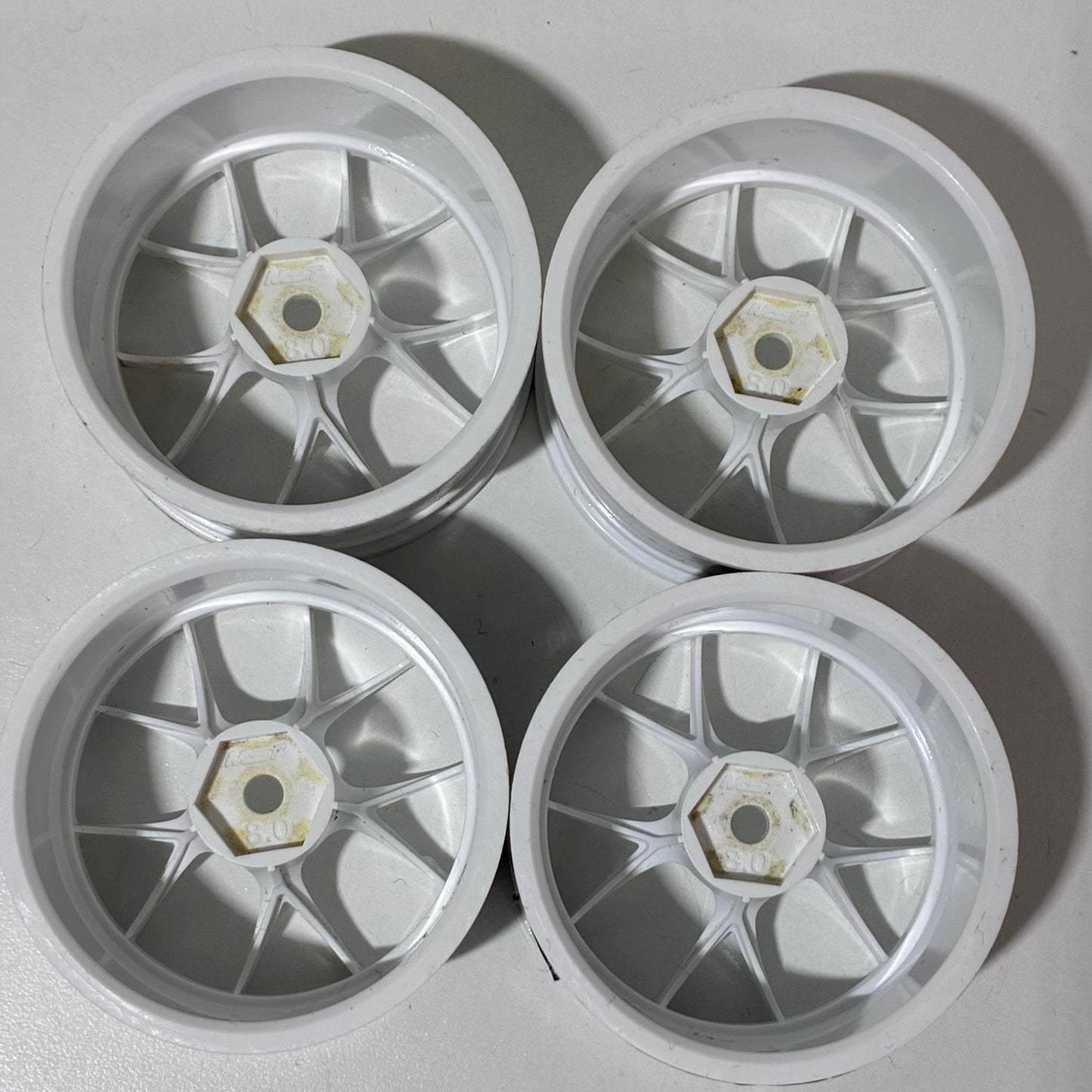 MST Offset 8.0 White Wheels
