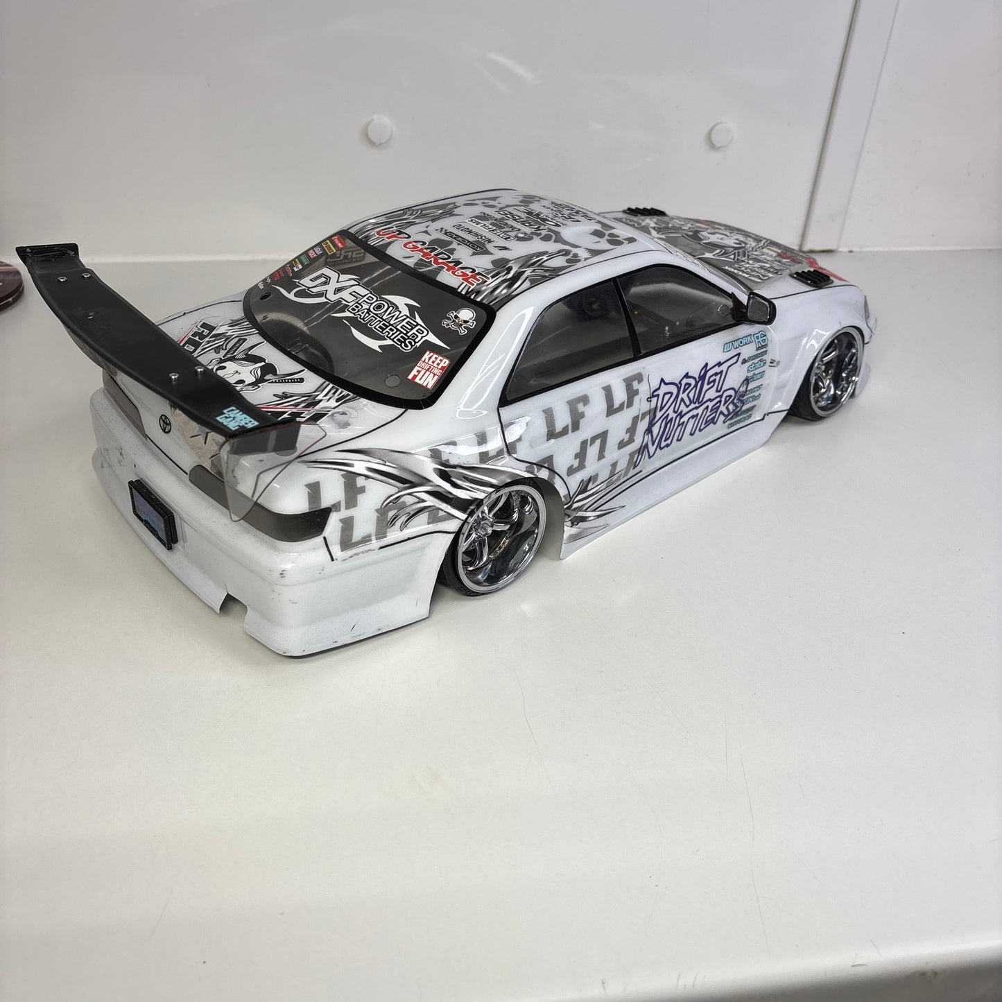 Toyota JZX Mark II White Shell Lime Films Livery