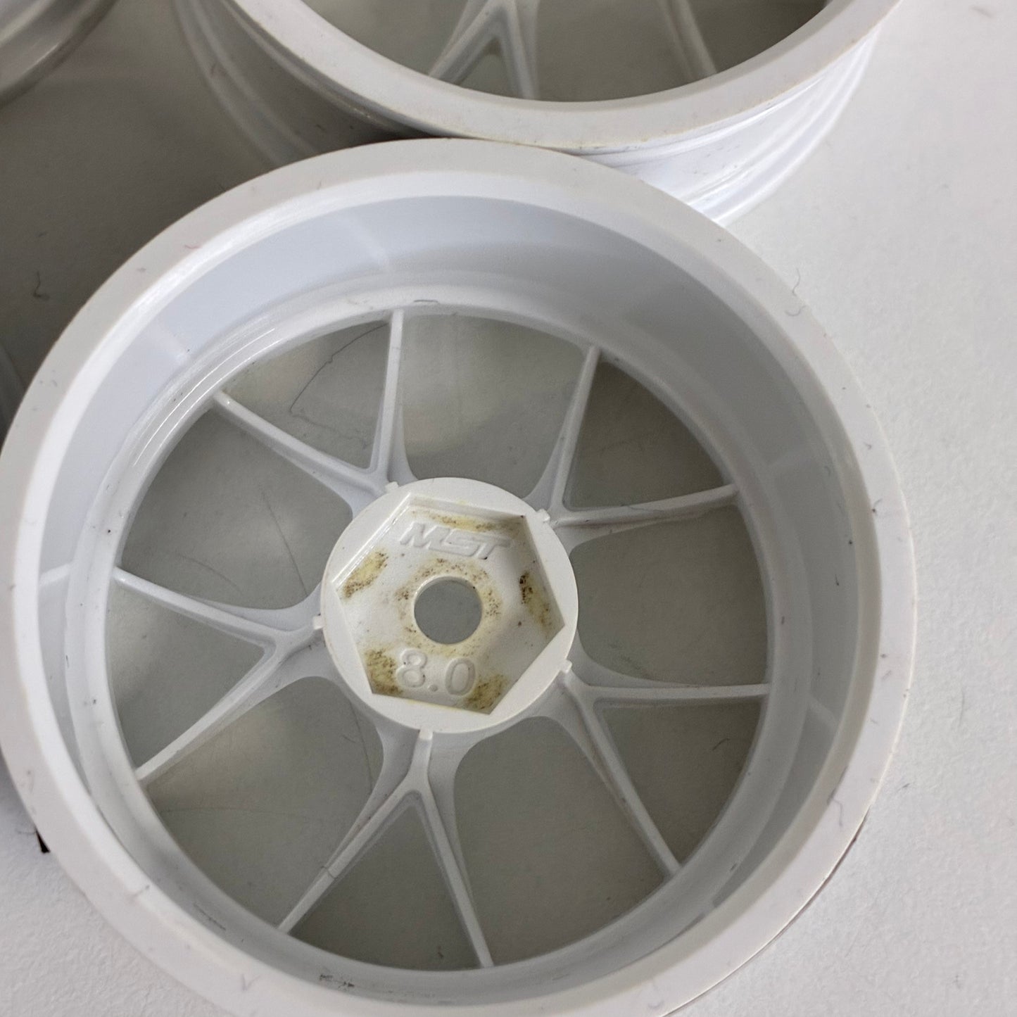 MST Offset 8.0 White Wheels
