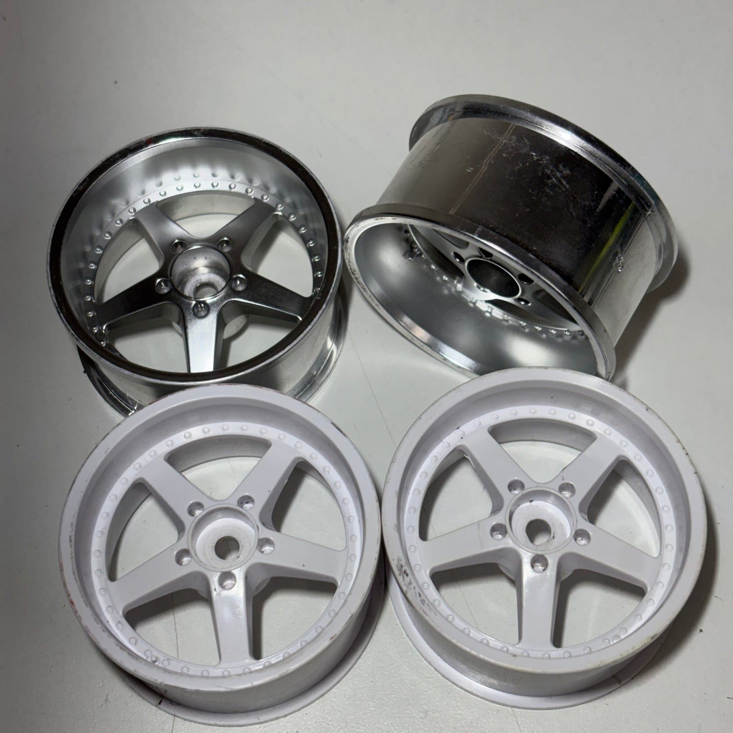 Mikuni Work Equip White & Silver Wheels