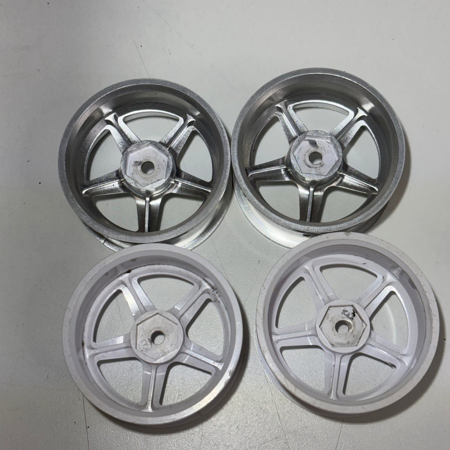 Mikuni Work Equip White & Silver Wheels