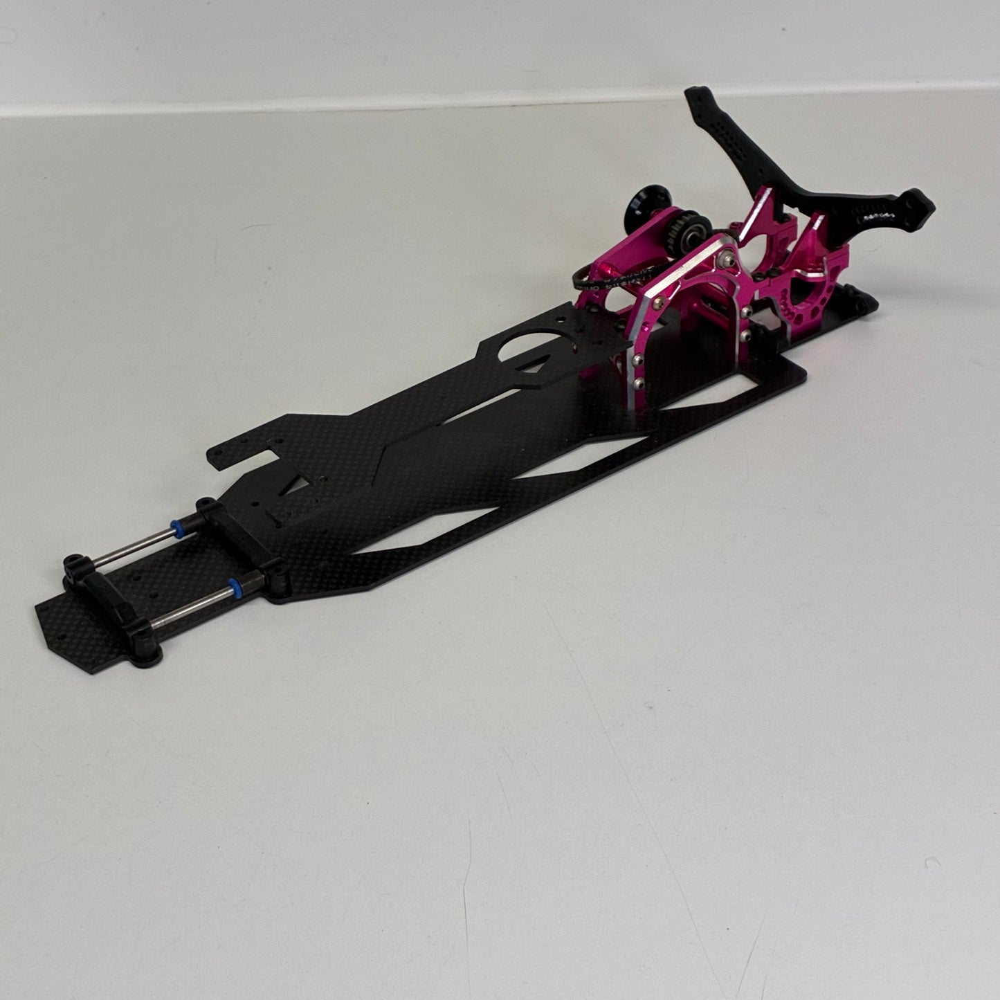 3Racing Sakura D4 Alloy Rear Bulkhead Carbon Lower Deck for VX Dock & Stock Lower Deck