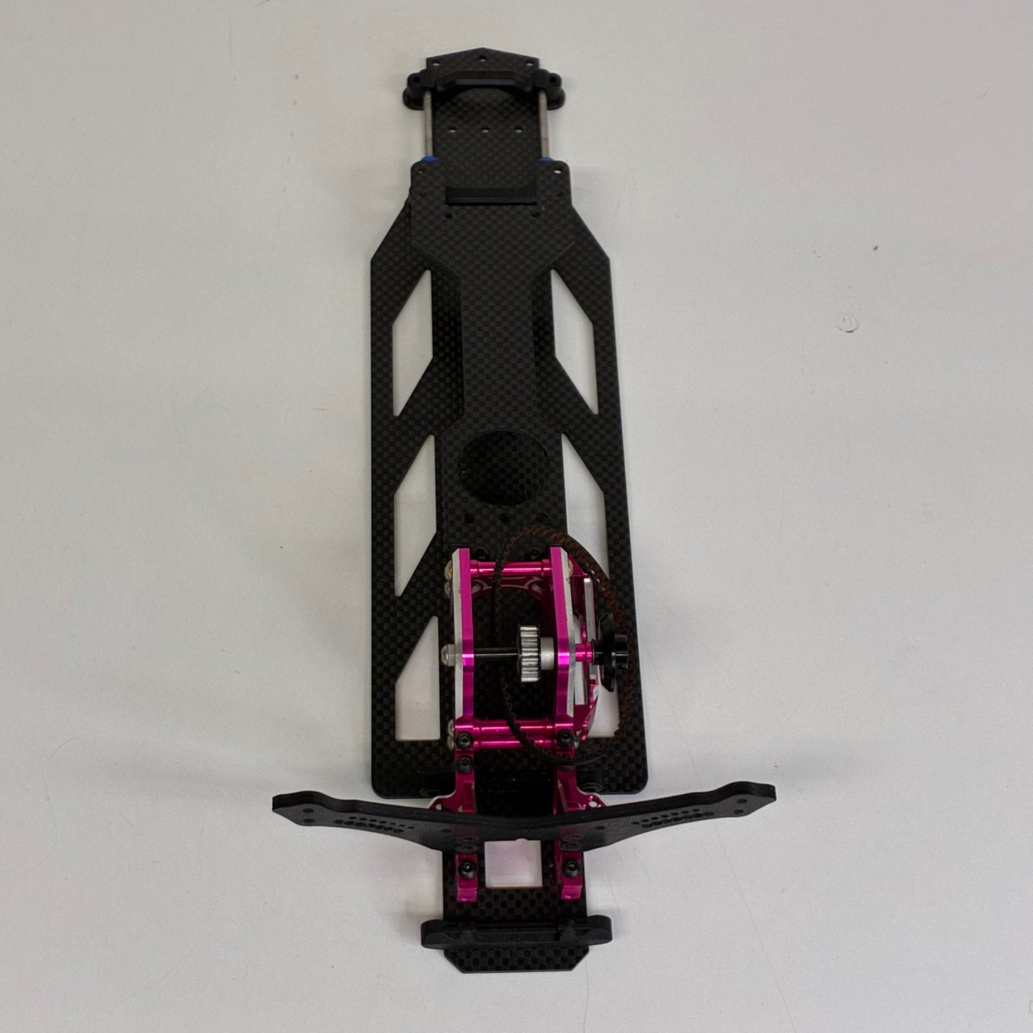 3Racing Sakura D4 Alloy Rear Bulkhead Carbon Lower Deck for VX Dock & Stock Lower Deck