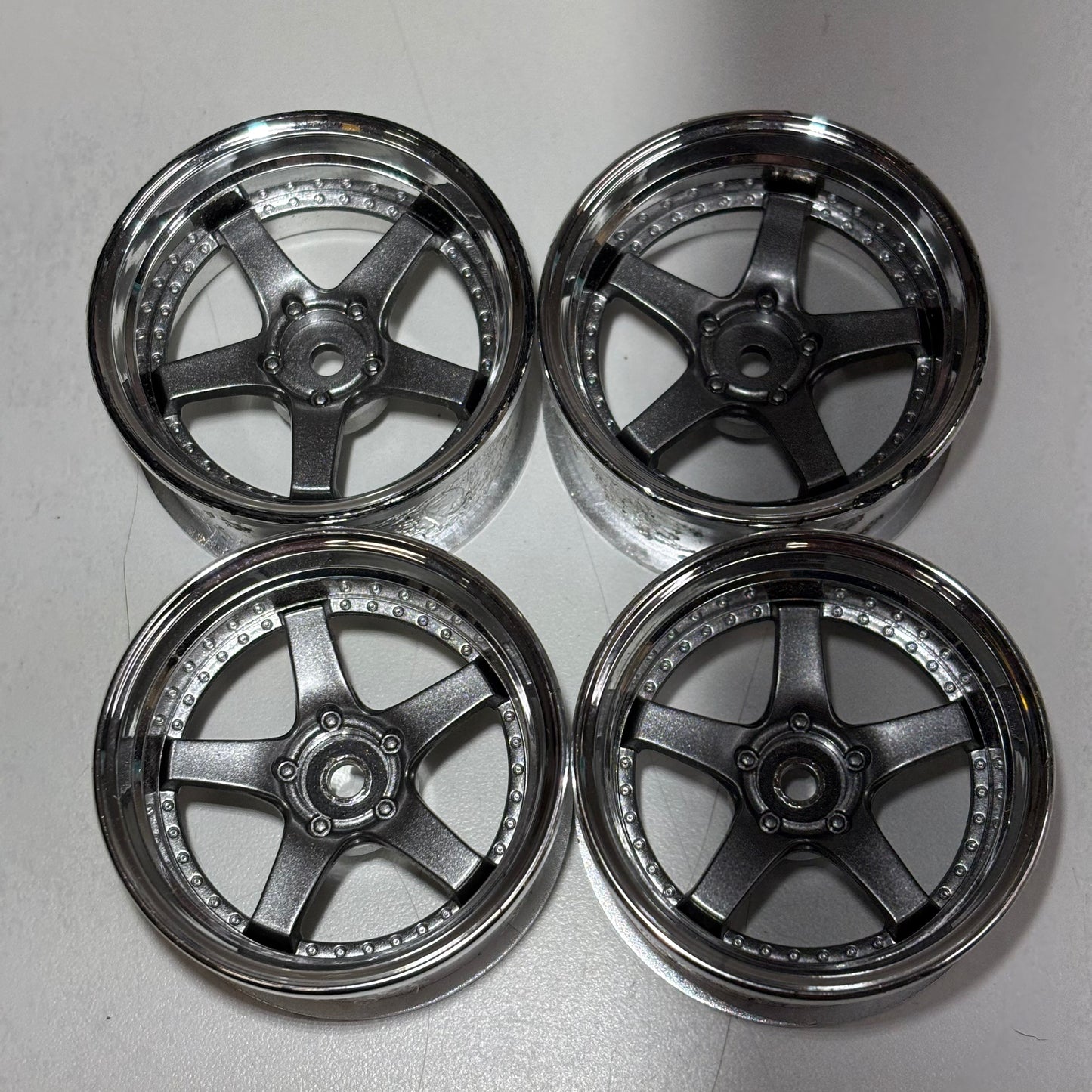 GTRC 5 Spoke Chrome & Silver Wheels Offset 6/7