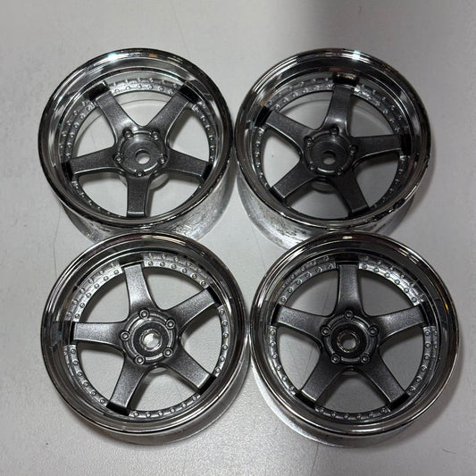 GTRC 5 Spoke Chrome & Silver Wheels Offset 6/7