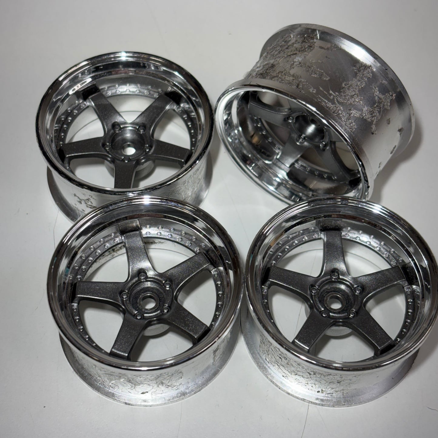 GTRC 5 Spoke Chrome & Silver Wheels Offset 6/7