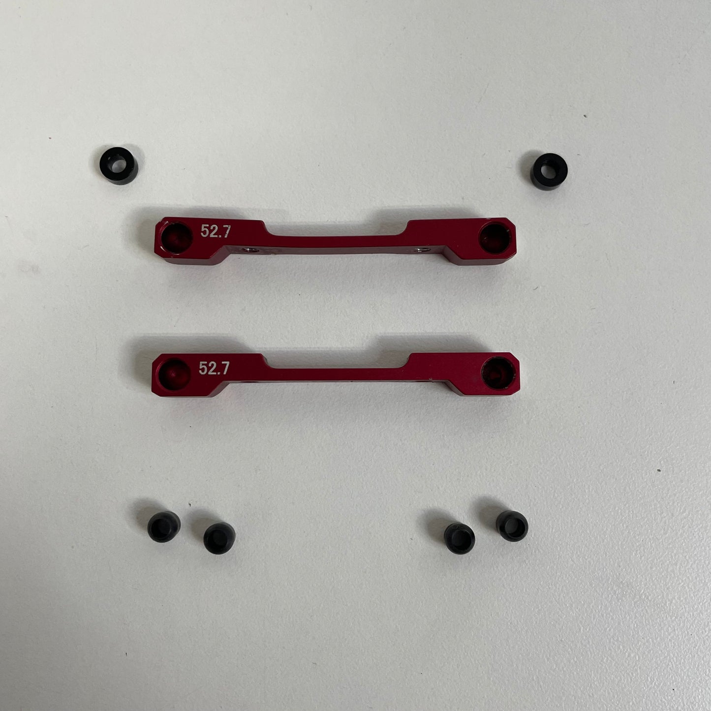 Overdose Suspension Mounts Red Alloy 52.7 & Balls x2 Pair