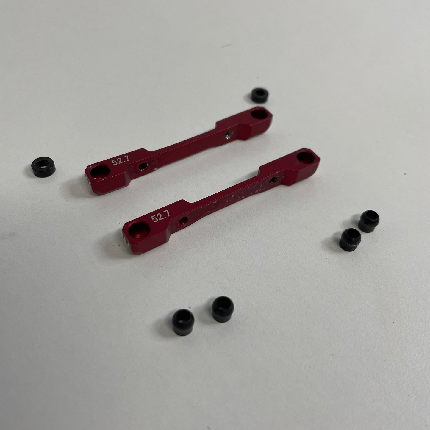 Overdose Suspension Mounts Red Alloy 52.7 & Balls x2 Pair