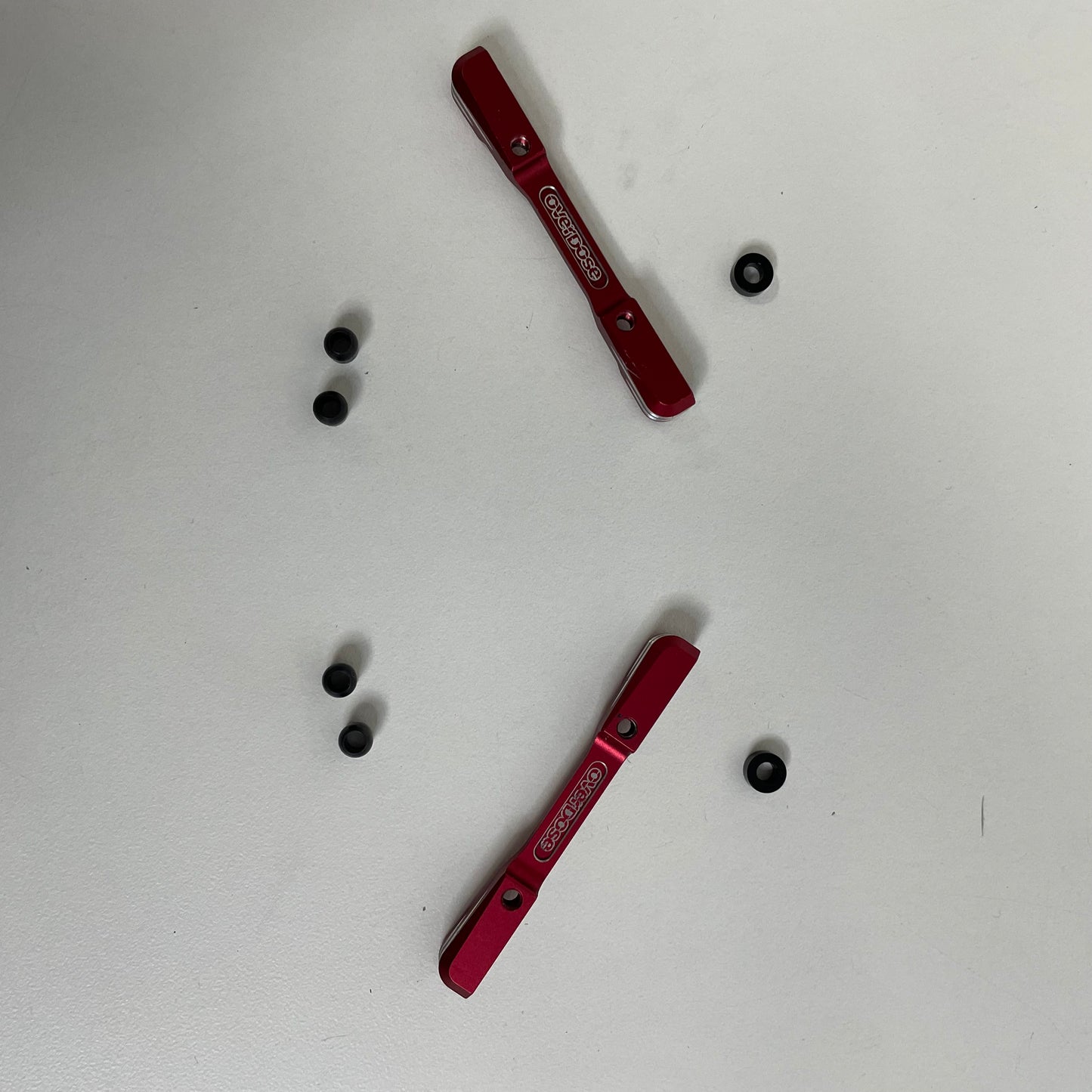 Overdose Suspension Mounts Red Alloy 52.7 & Balls x2 Pair