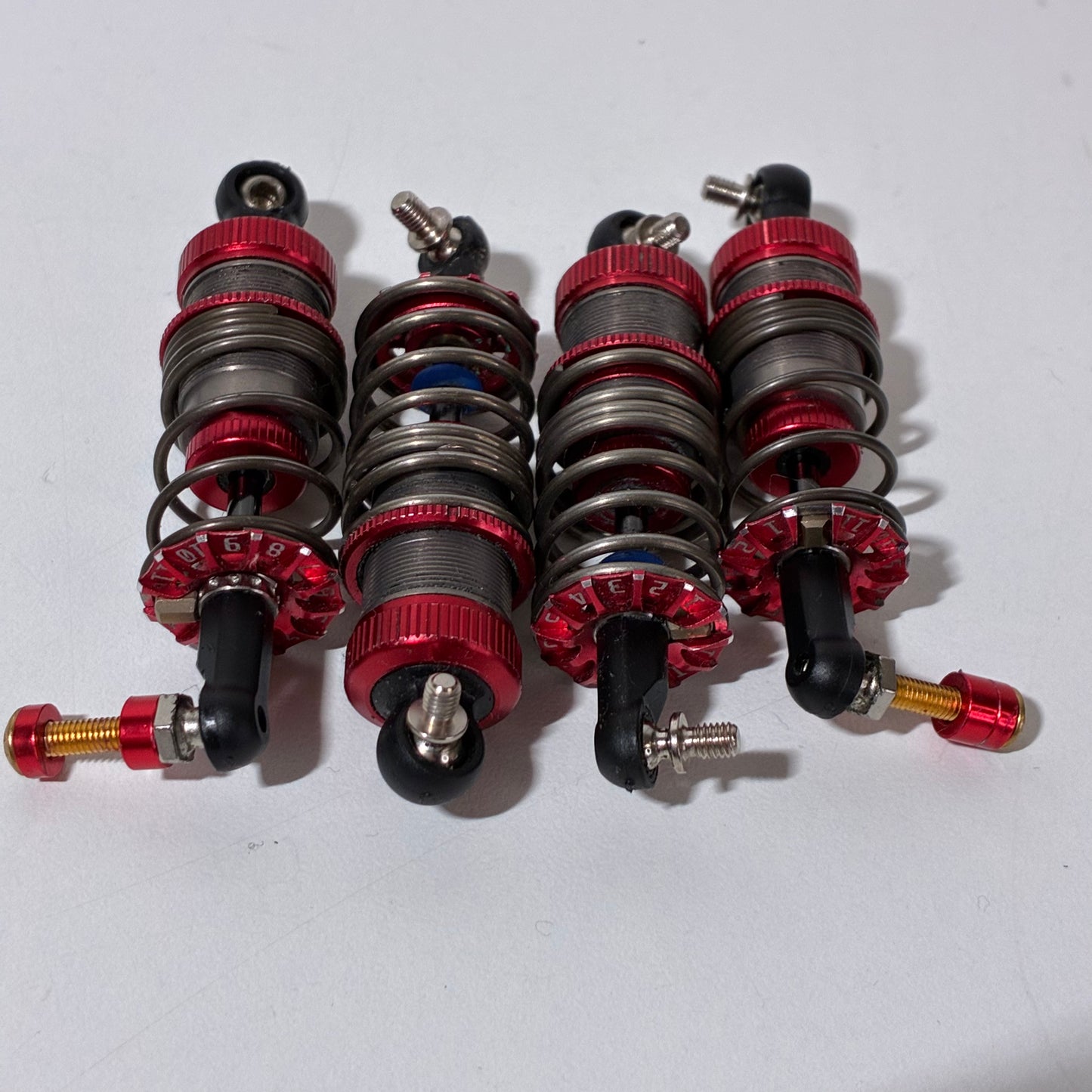 Axon Revo Shock II & Bao La Adjustable Dampening Shock Springs Red