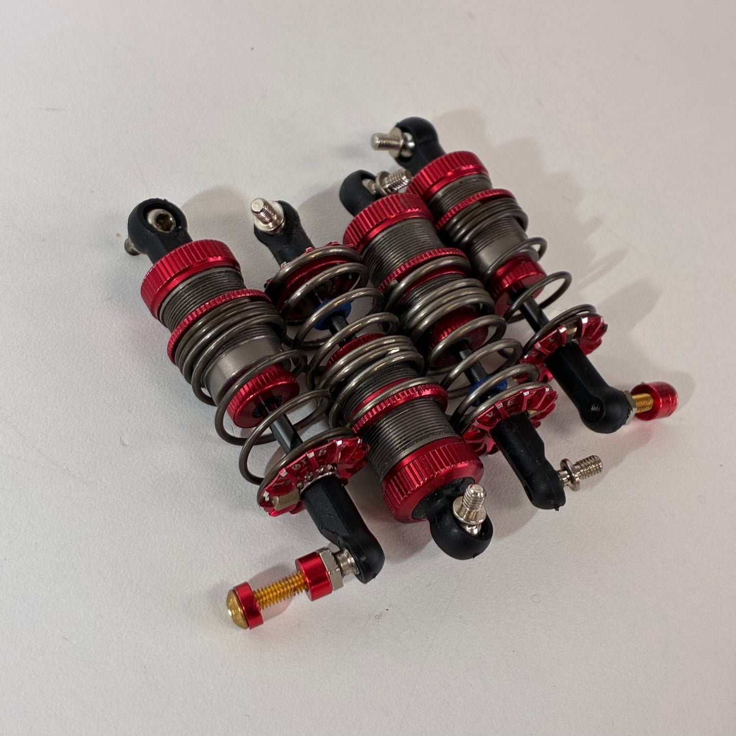 Axon Revo Shock II & Bao La Adjustable Dampening Shock Springs Red