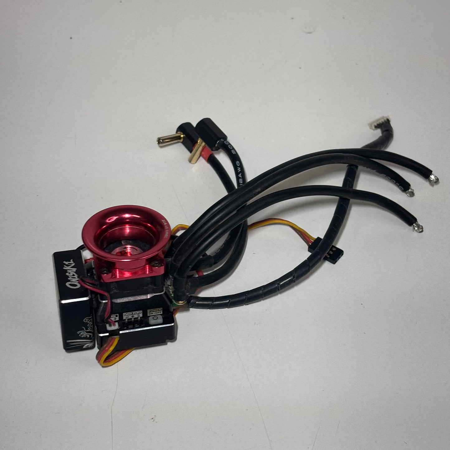 SkyRC Toro TS120 120A ESC With Oniski Capacitor & Red Alloy Fan Funnel